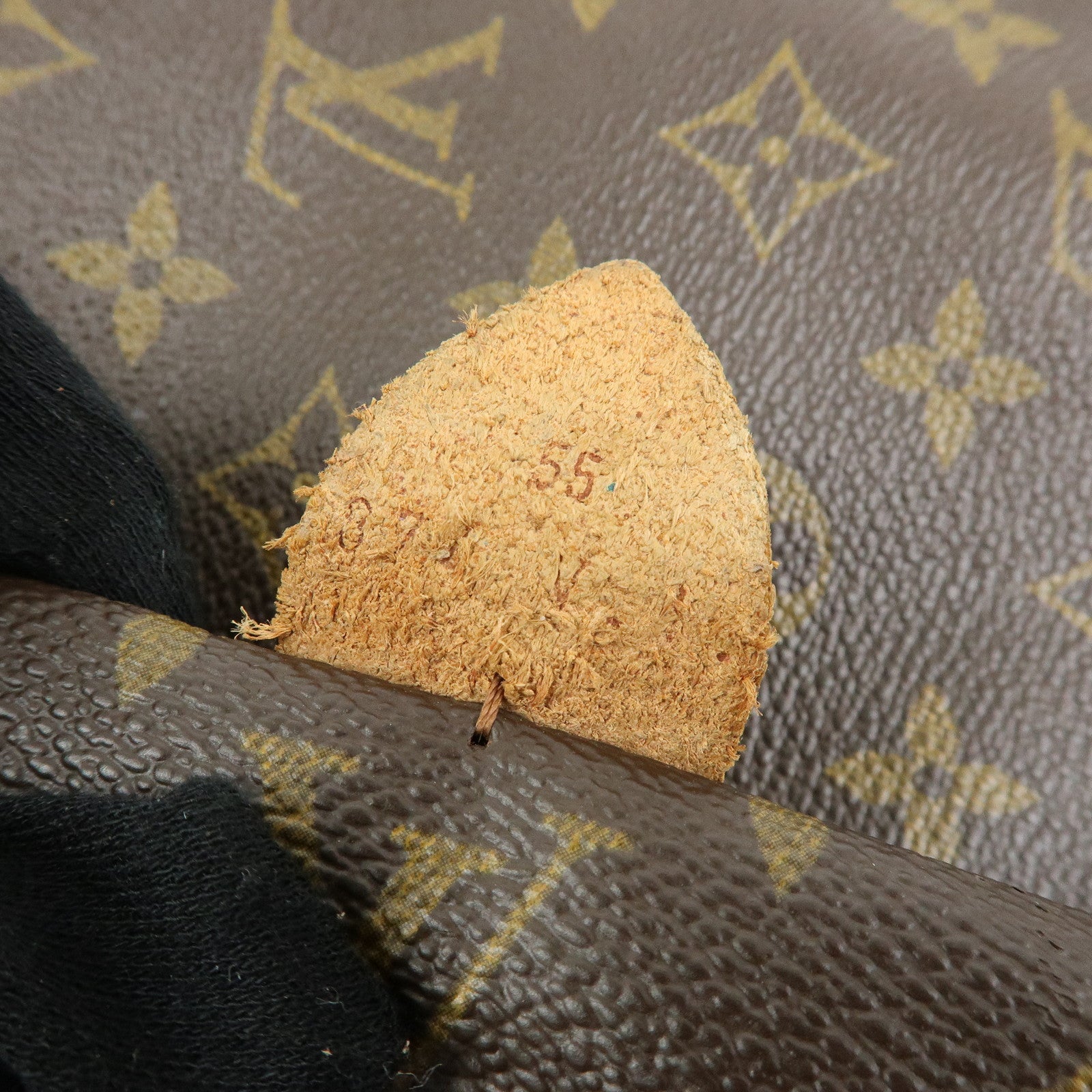 Louis Vuitton Monogram Sac Souple 55 Boston Bag Brown M41622