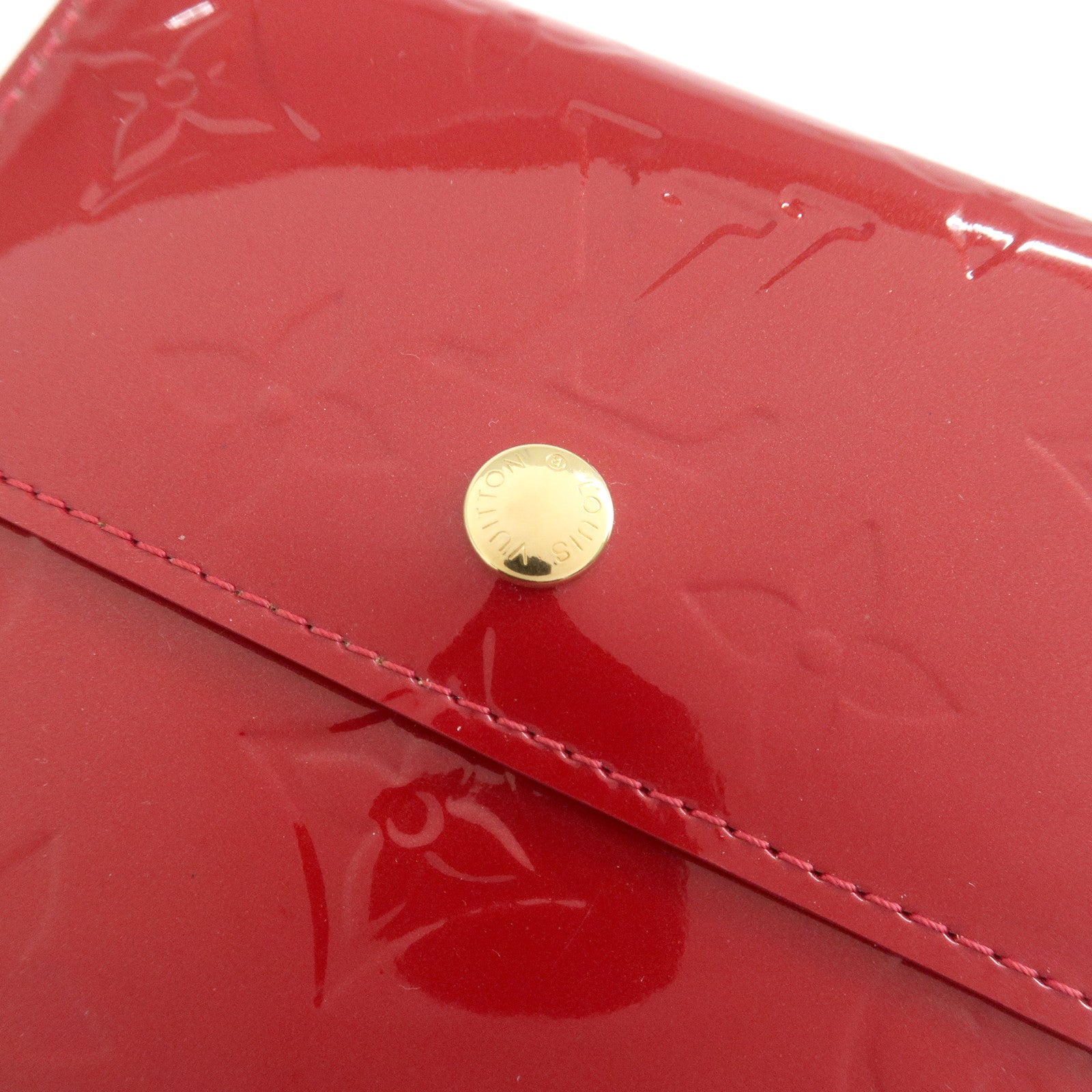Louis Vuitton Vernis Porte Monnaie Billets Cartes de Credit M91982