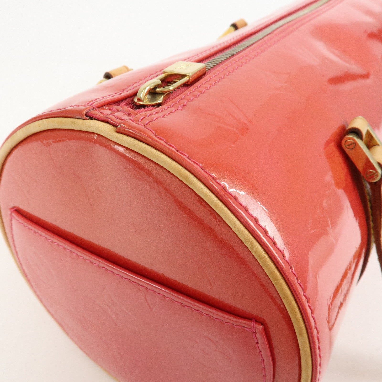 Louis Vuitton Monogram Vernis Leather Bedford Shoulder Hand Bag Framboise M9133F