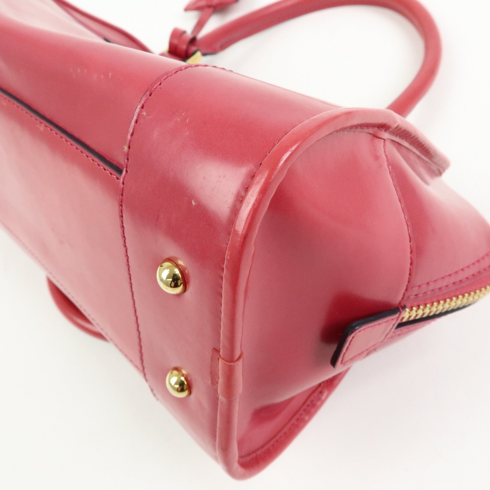 LOEWE Anagram Leather Amazona 28 Hand Bag Boston Bag Pink