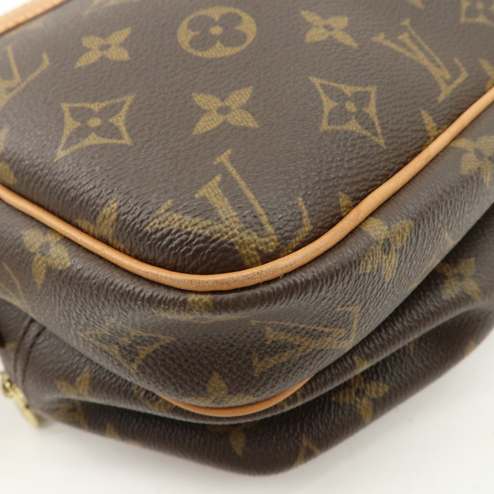 Louis Vuitton Monogram Reporter PM Shoulder Bag Brown M45254 Used