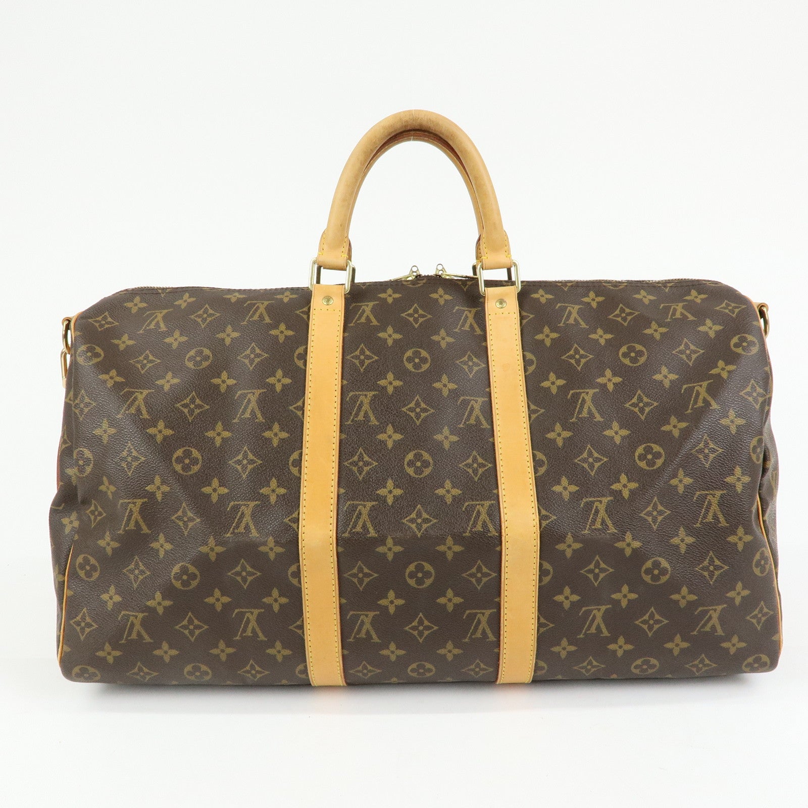 Louis Vuitton Monogram Keep All Bandouliere 50 Boston Bag M41416
