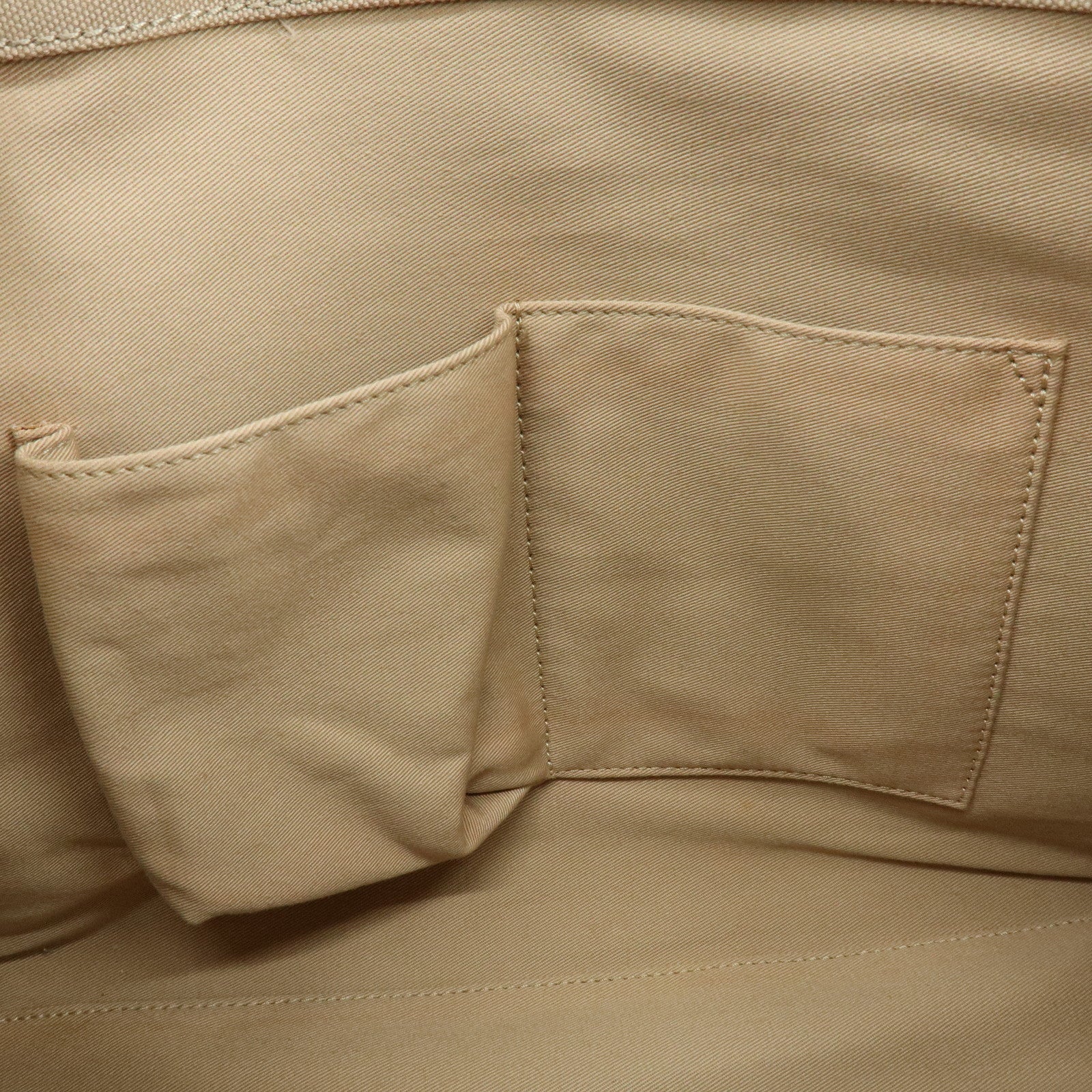 BURBERRY Nova Plaid Canvas Leather Tote Bag Hand Bag Beige Brown