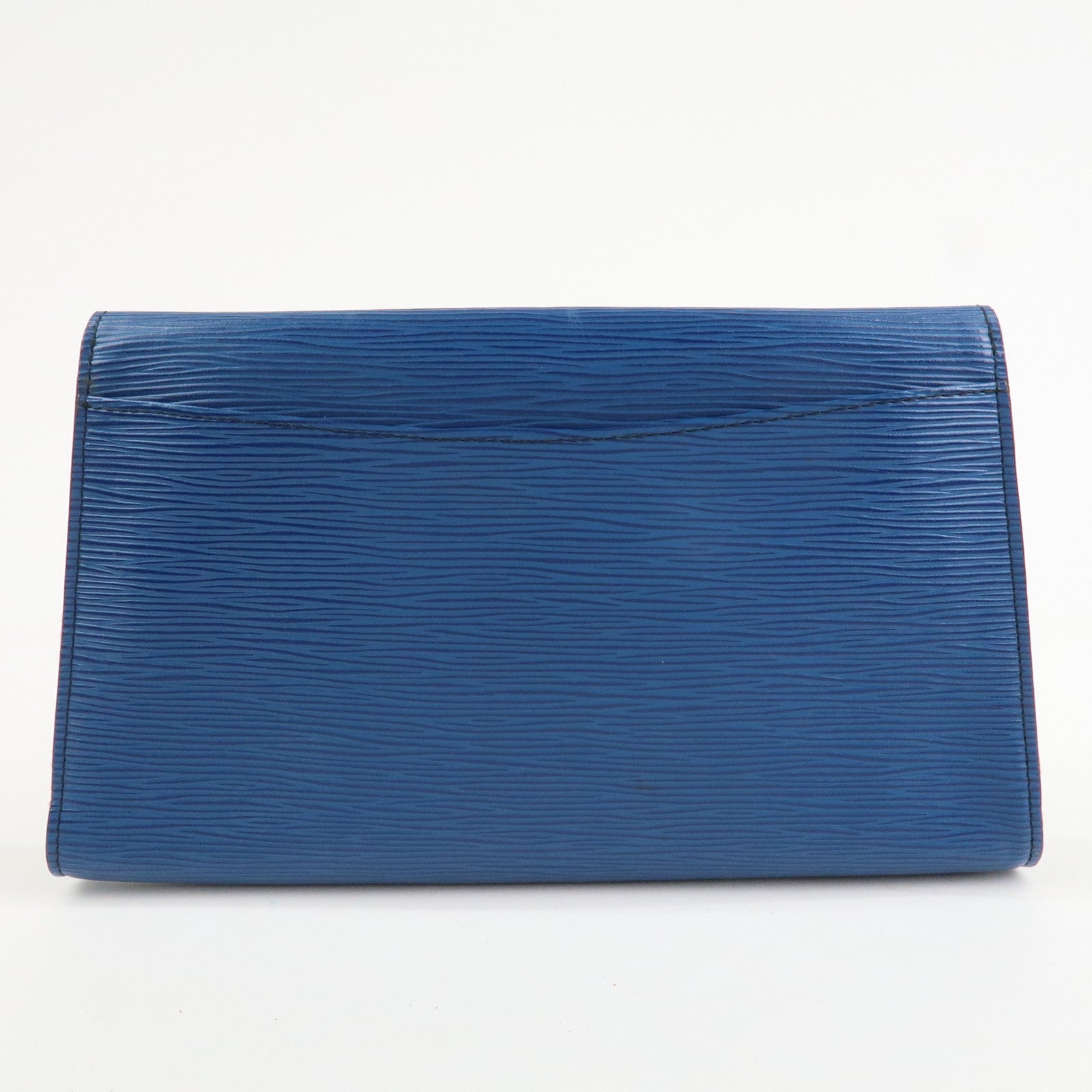 Louis Vuitton Epi Leather Art Deco Toledo Clutch Bag Blue M52635
