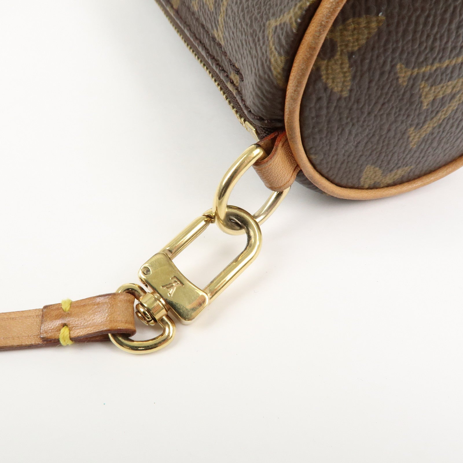 Louis Vuitton Monogram Set of 2 Mini Pouch for Papillon Bag Brown