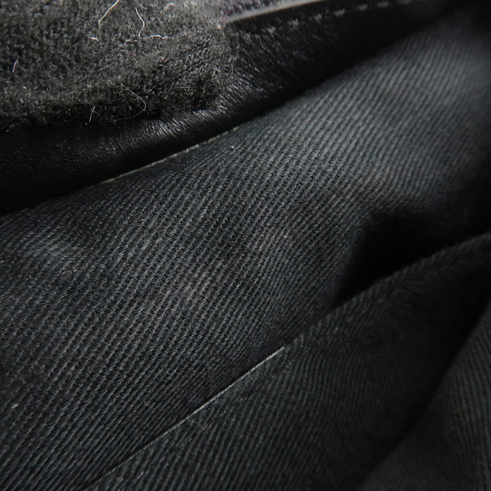 GUCCI GG Canvas Leather Mini Handbag Pouch Black 106644 Used