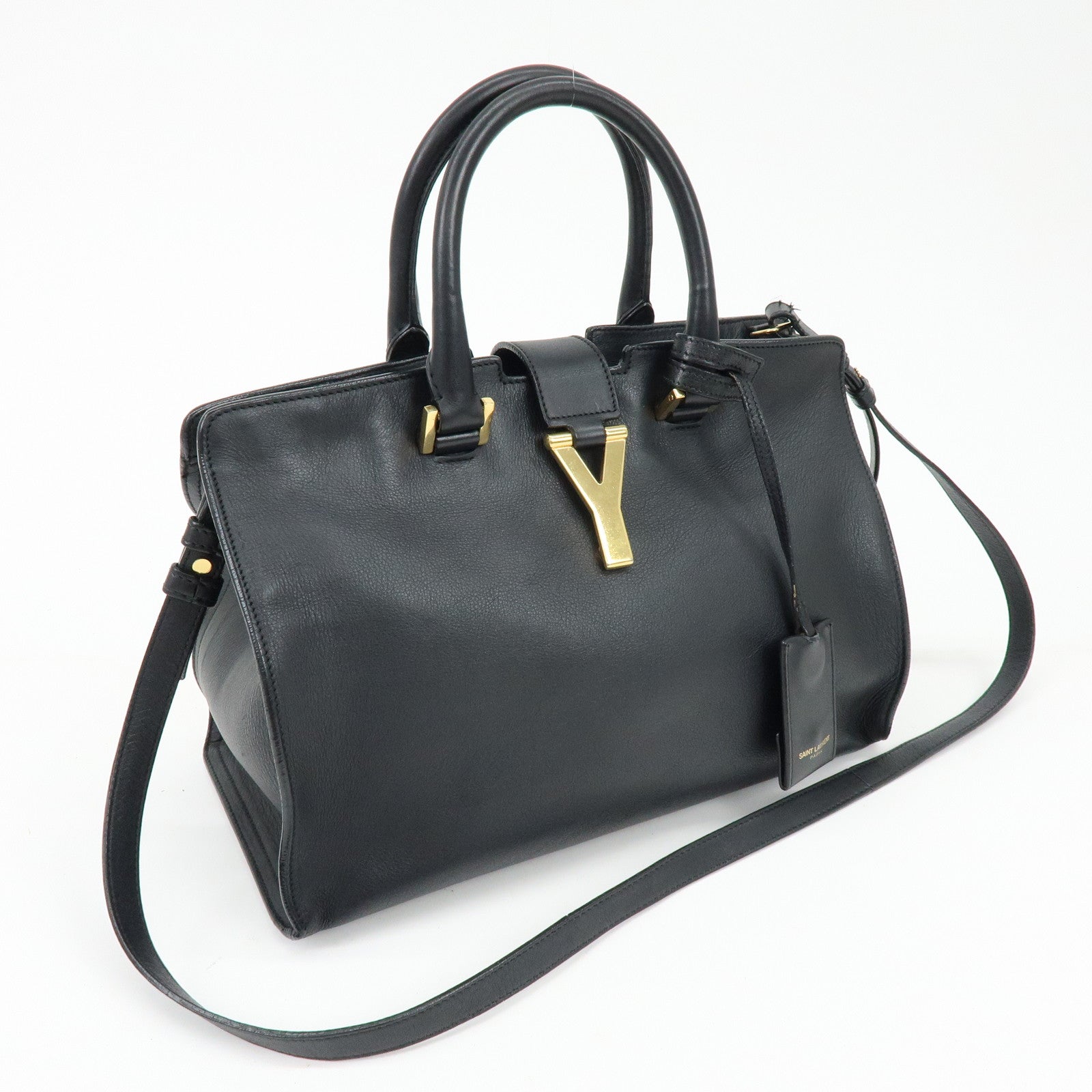 SAINT LAURENT PARIS Petit Cabas Y Line Leather 2Way Bag 311210