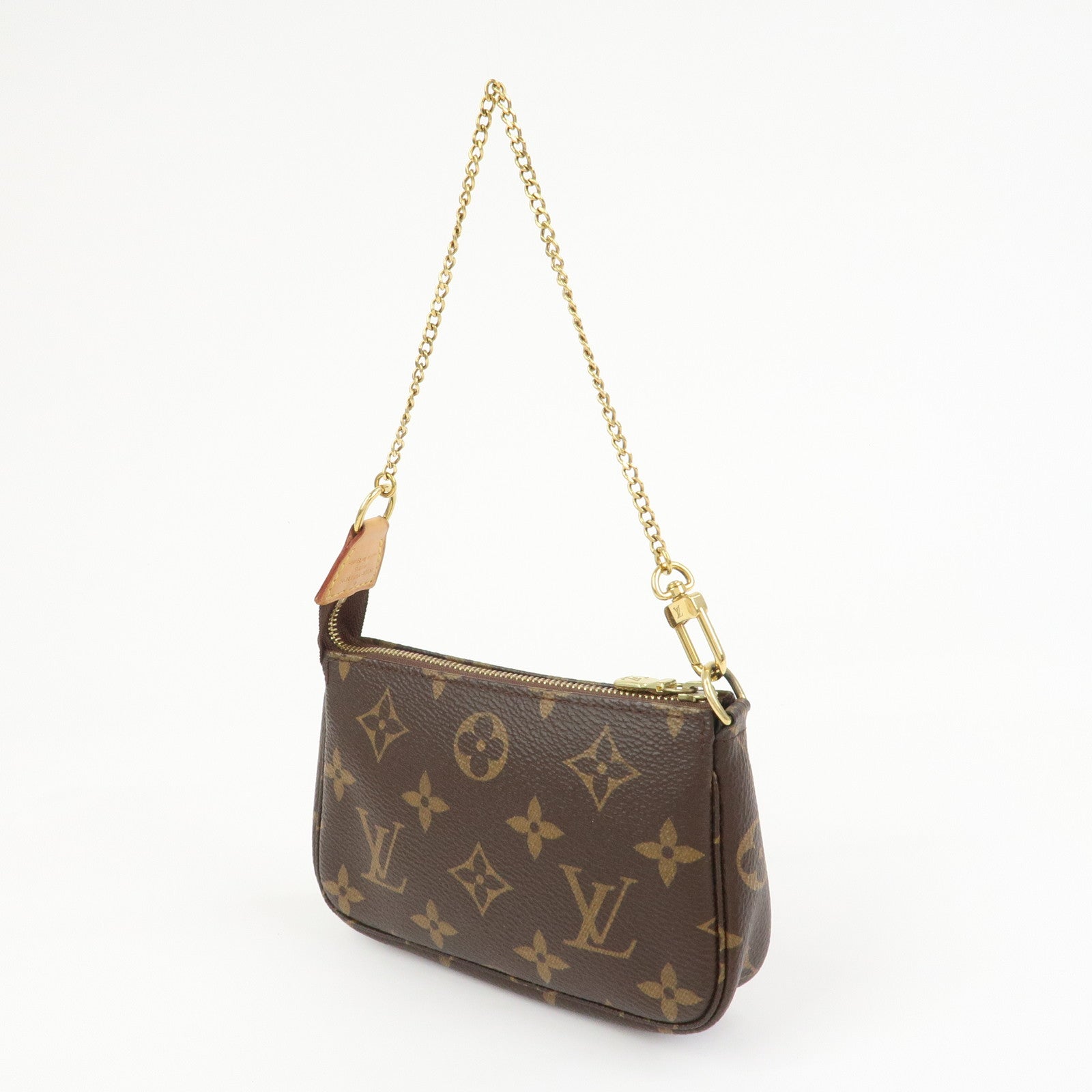 Louis Vuitton Monogram Mini Pochette Accessoires Hand Bag M58009