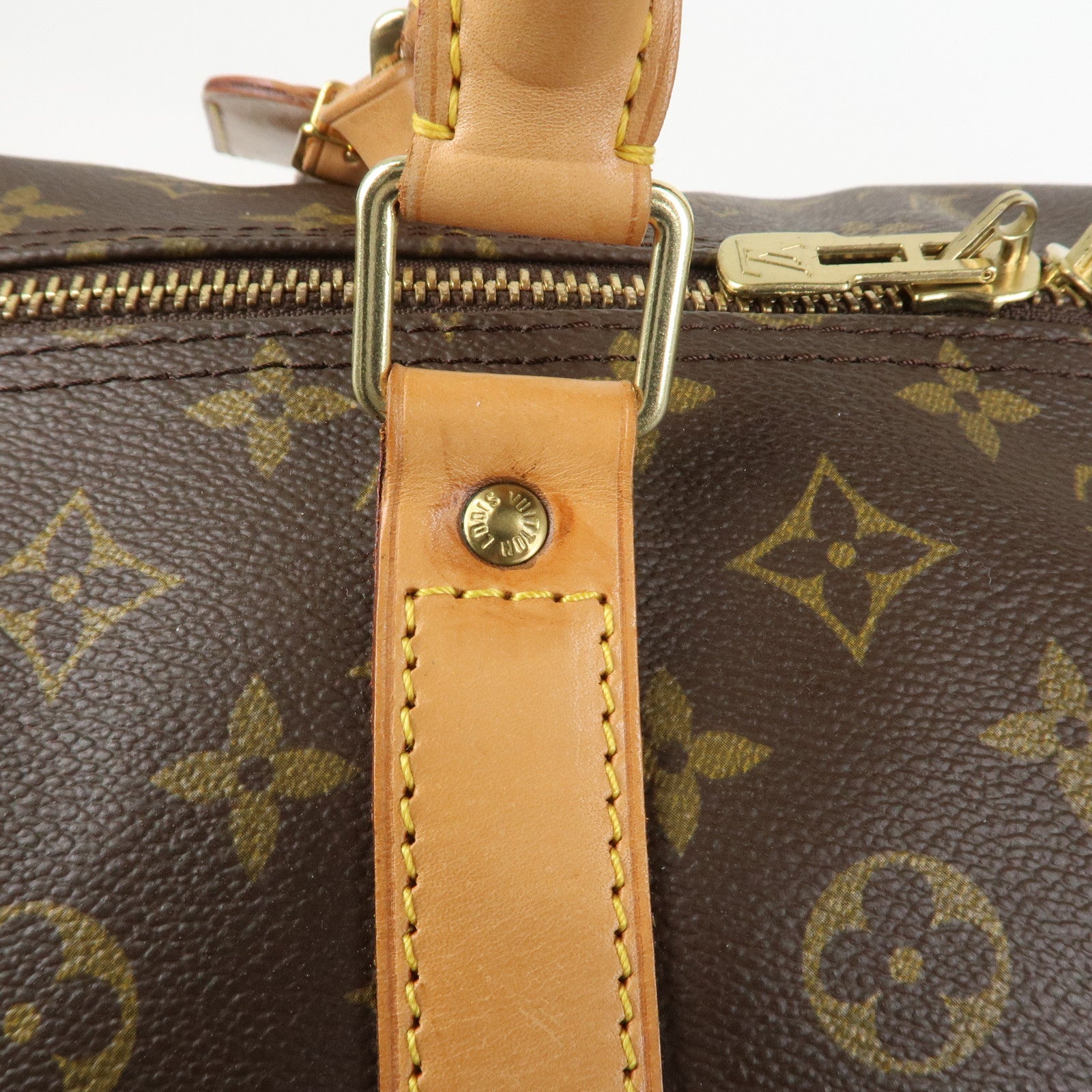 Louis Vuitton Monogram Keep All Bandouliere 60 Boston Bag M41412