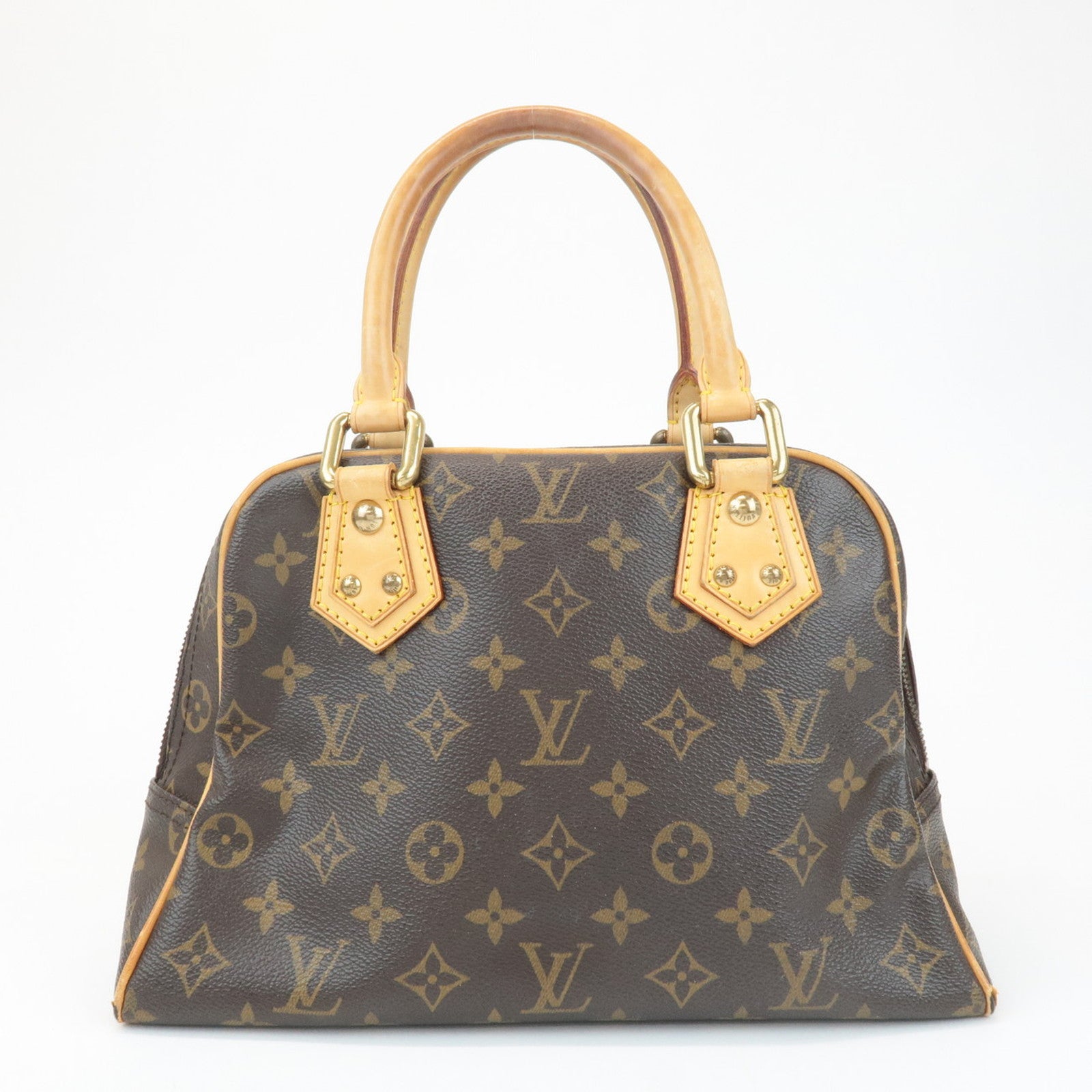 Louis Vuitton Monogram Manhattan PM Hand Bag Brown M40026