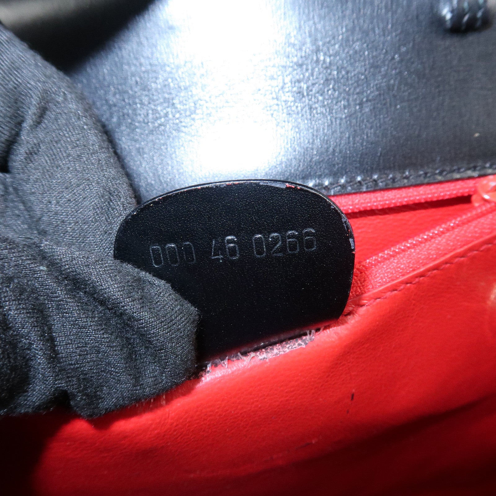 GUCCI Bamboo Leather 2Way Bag Hand Bag Shoulder Bag 000・46・0266