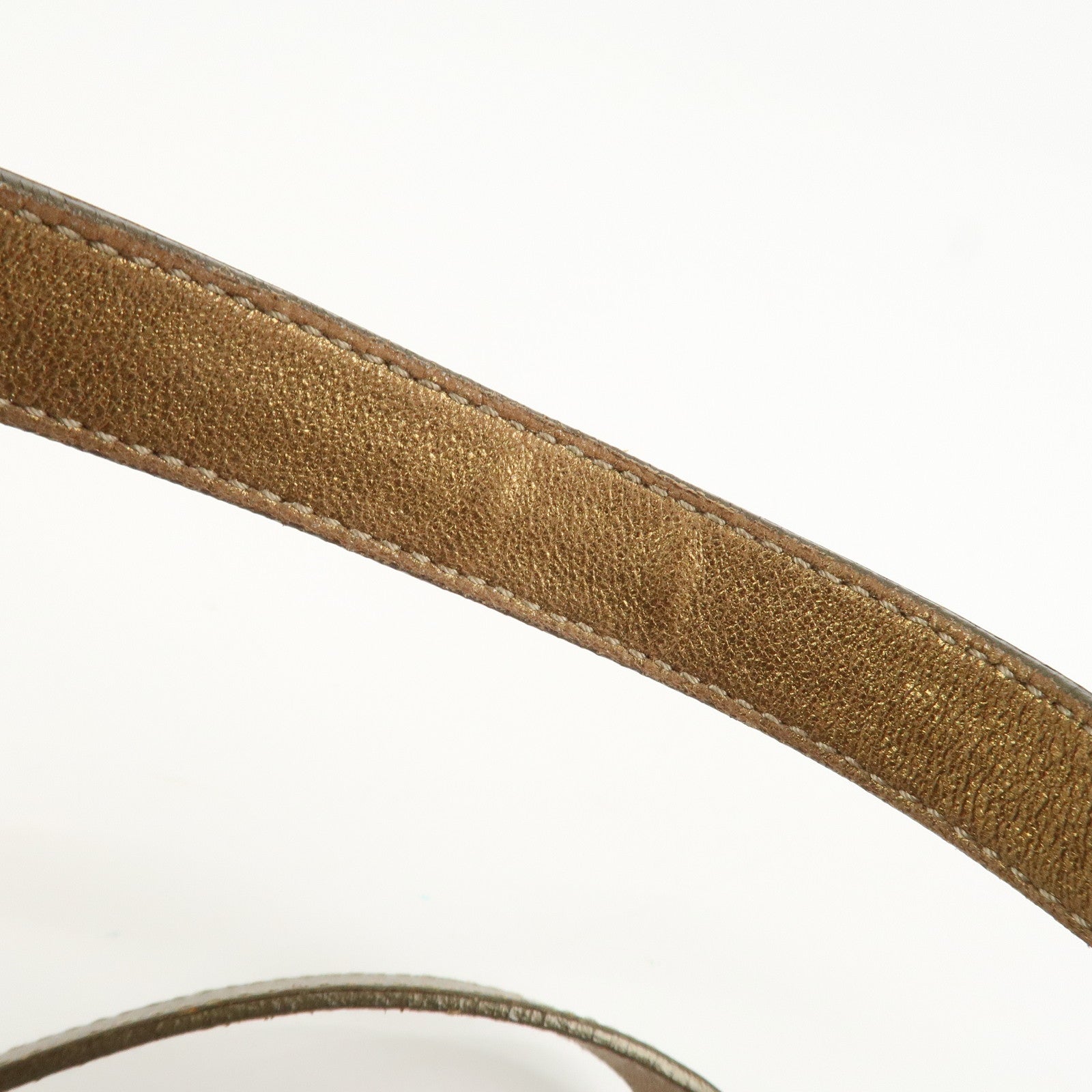 PRADA Logo Nylon Leather Boston Bag Shoulder Bag Gray Gold BL0567