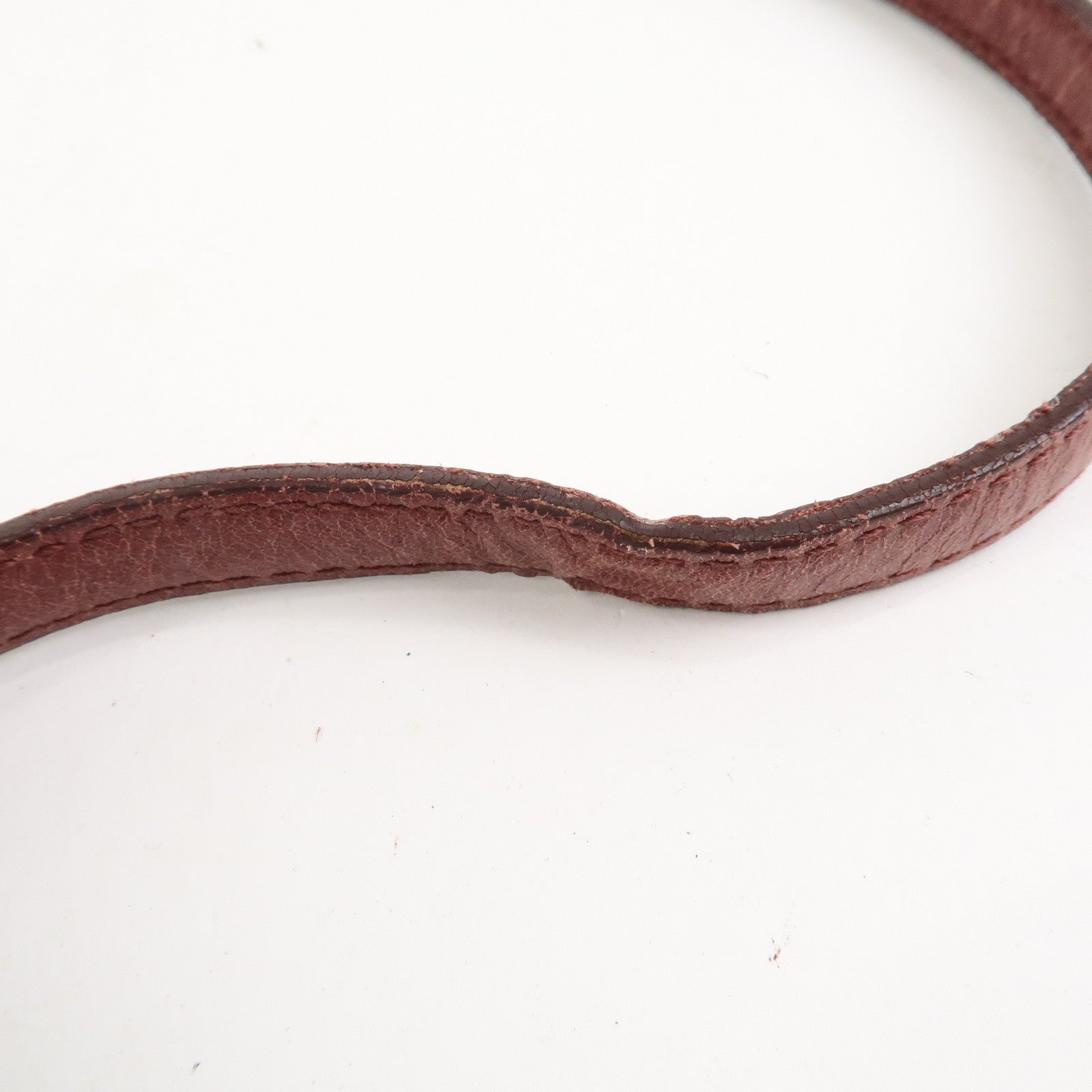 MIU MIU Logo Leather 2Way Bag Hand Bag Shoulder Bag Bordeaux