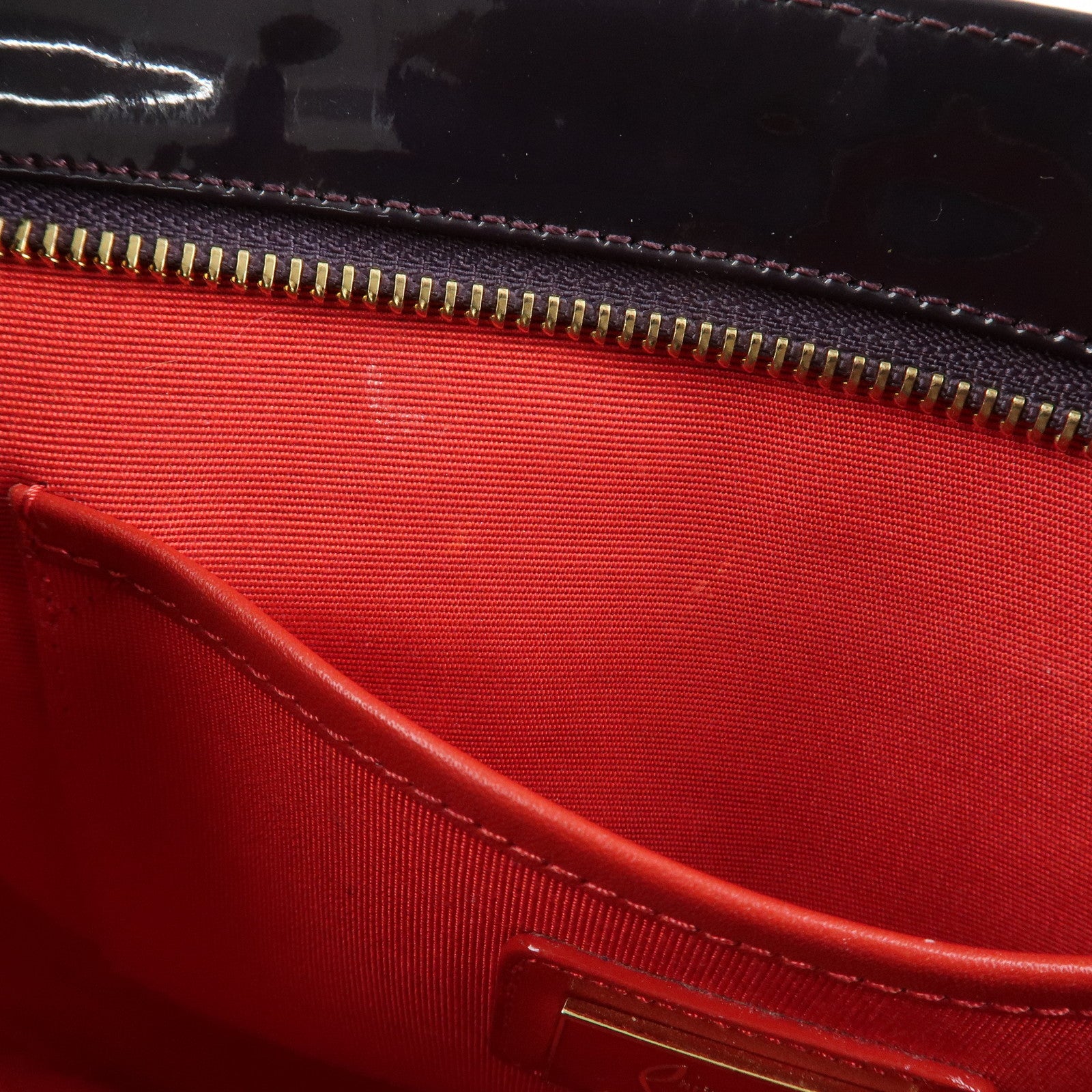 Christian Louboutin Vinyl 2Way Bag Chain Shoulder Bag Purple