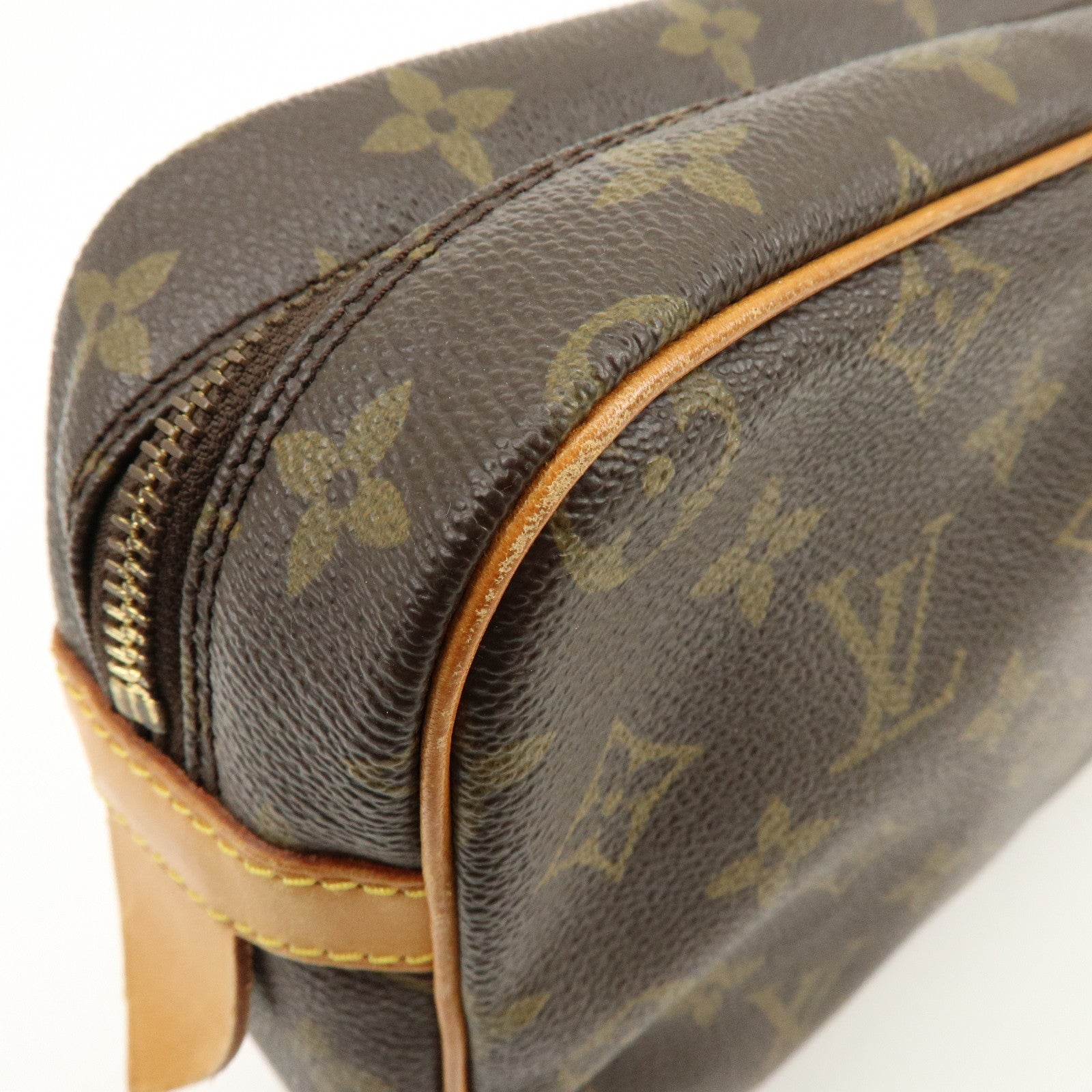 Louis Vuitton Monogram Compiegne 28 Pouch Clutch Bag Brown M51845