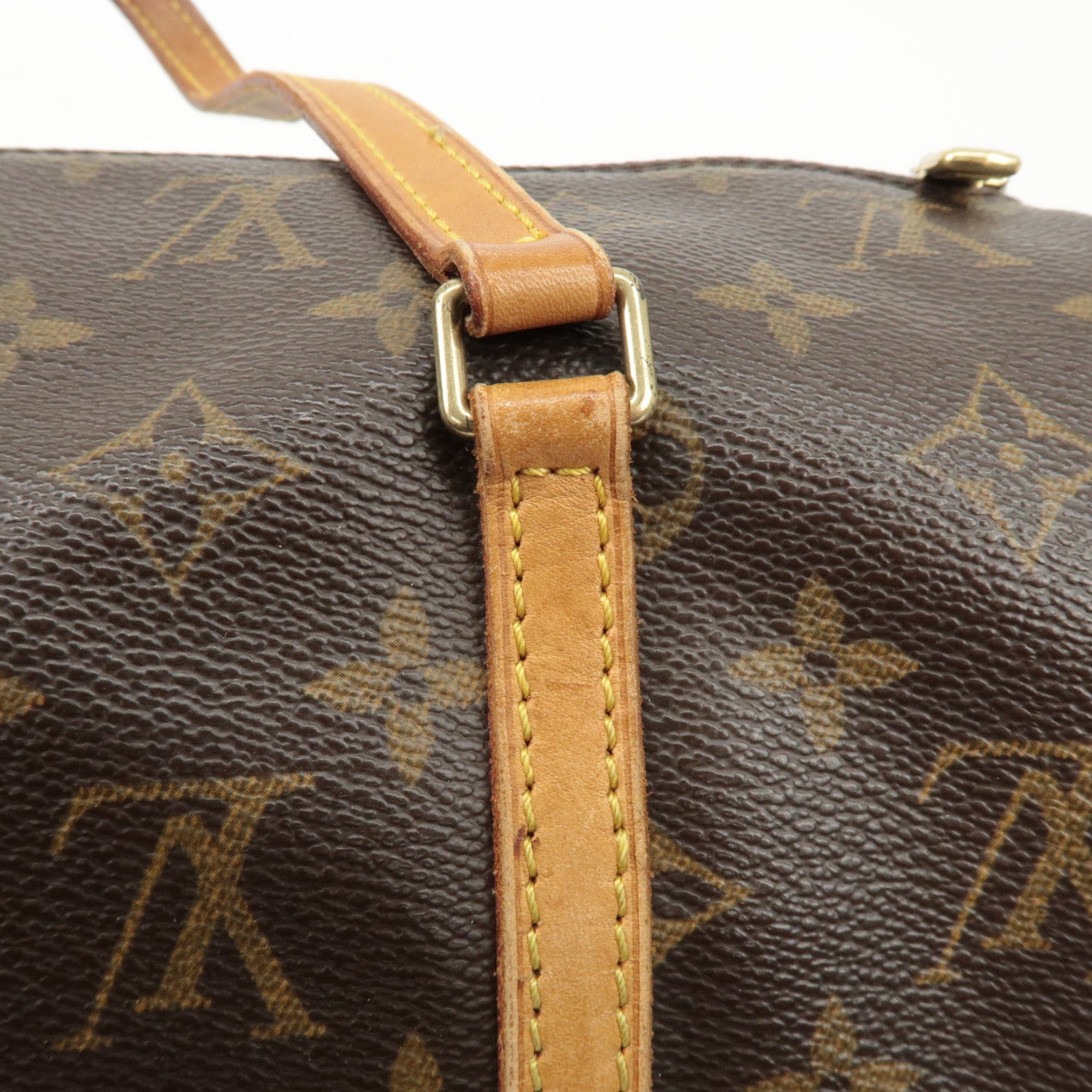 Louis Vuitton Monogram Papillon 30 Hand Bag New Style Brown M51385 Used