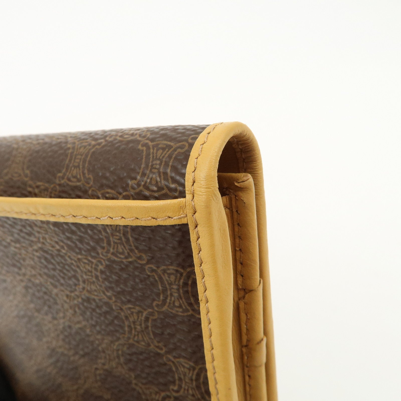 CELINE Macadam PVC Leather Long Wallet Brown