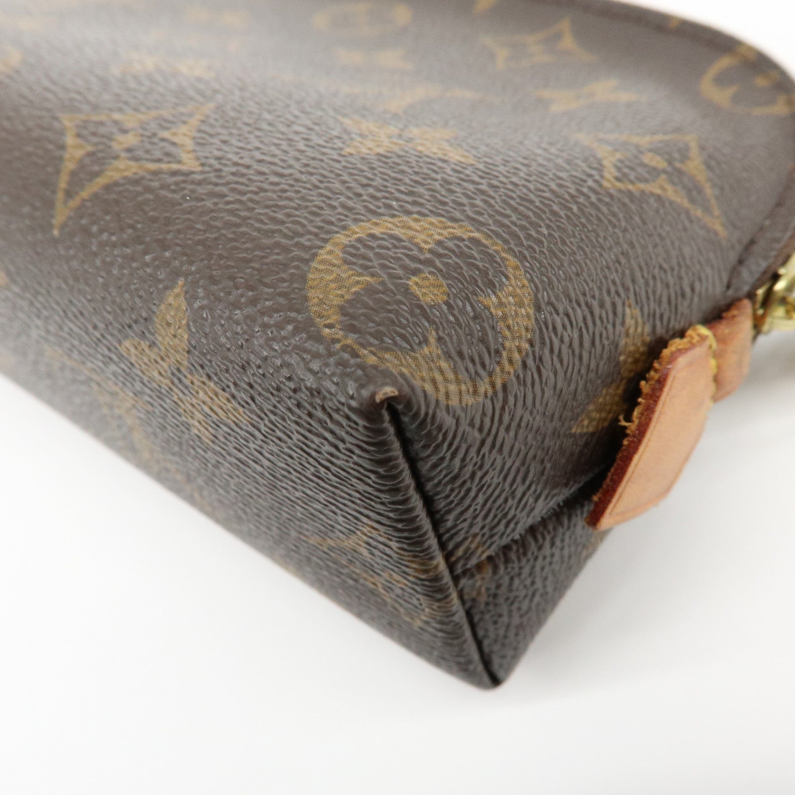 Louis Vuitton Monogram Pochette Cosmetic PM Pouch Brown M47515