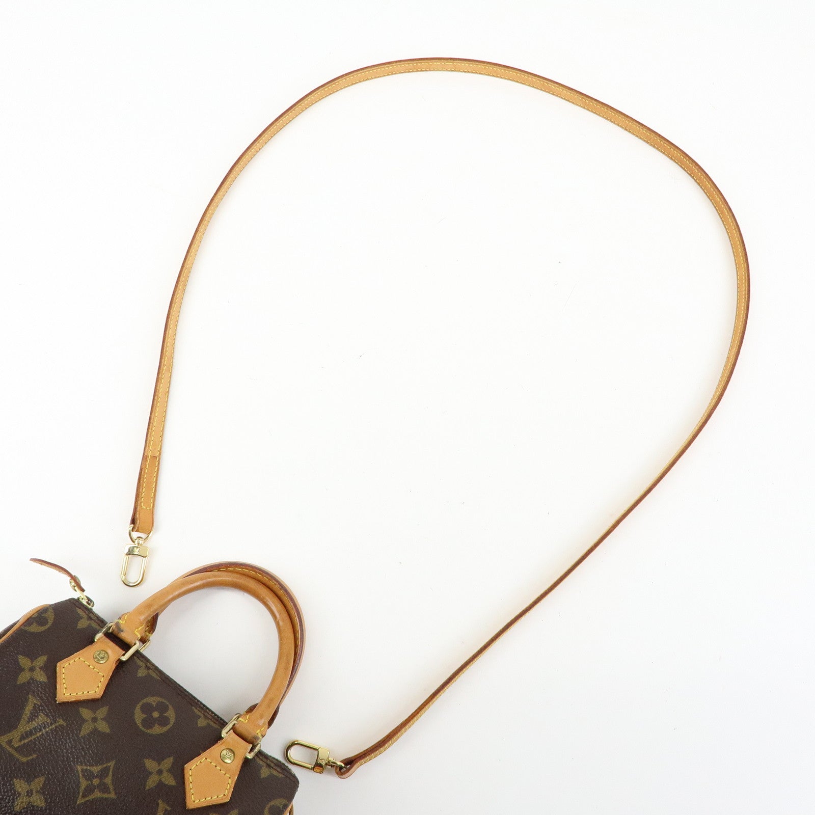 Louis Vuitton Monogram Mini Speedy Hand Shoulder Bag Brown M41534