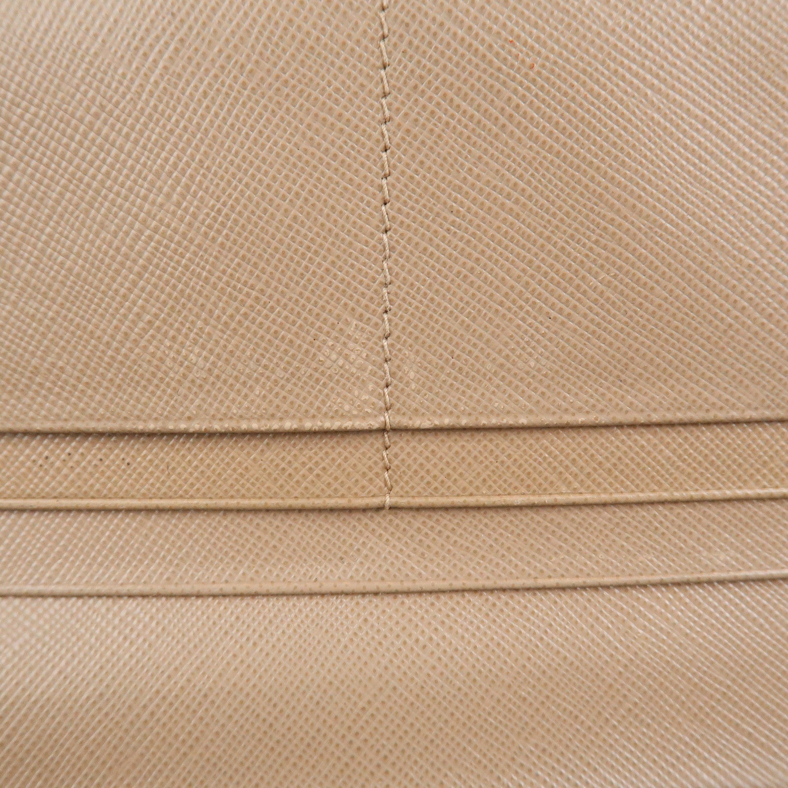 PRADA Triangle Logo Saffiano Leather Long Wallet Pink Beige 1MH132