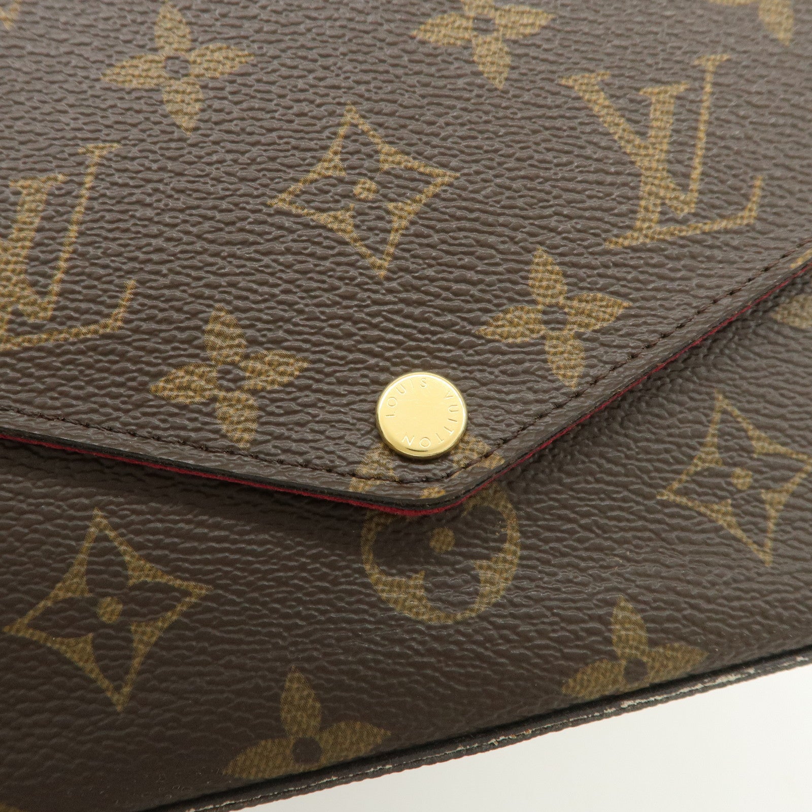 Louis Vuitton Monogram Pochette Felicie Shoulder Bag Brown M61276 Used