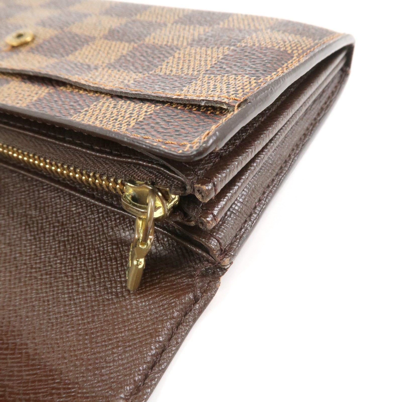 Louis Vuitton Damier Ebene Portefeuille Sarah Long Wallet N61724