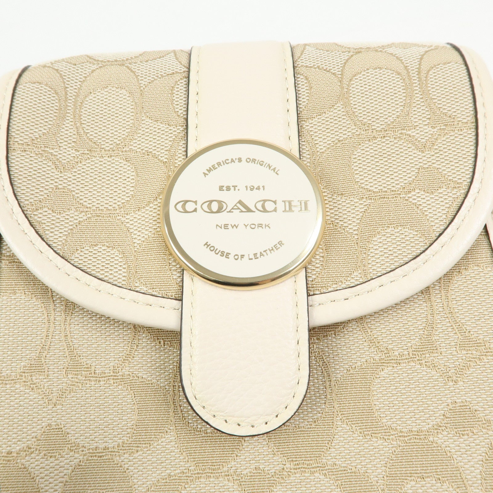 COACH Signature Set of 2 Mini Canvas Leather Shoulder Hand Bag