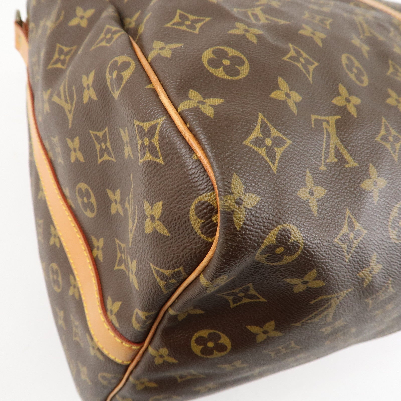 Louis Vuitton Monogram Keep All Bandouliere 60 Bag Brown M41412 Used