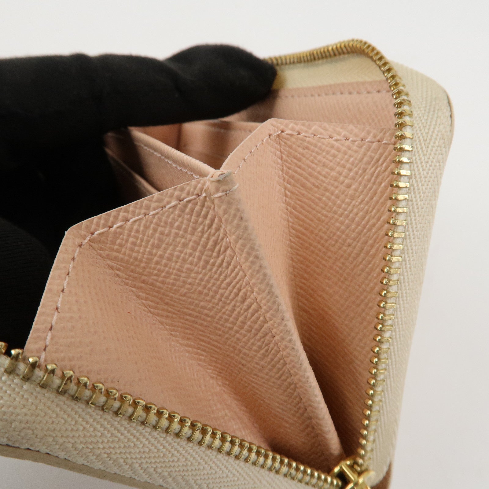 Louis Vuitton Damier Azur Tahiti Zippy Coin Purse Wallet N60098 Used