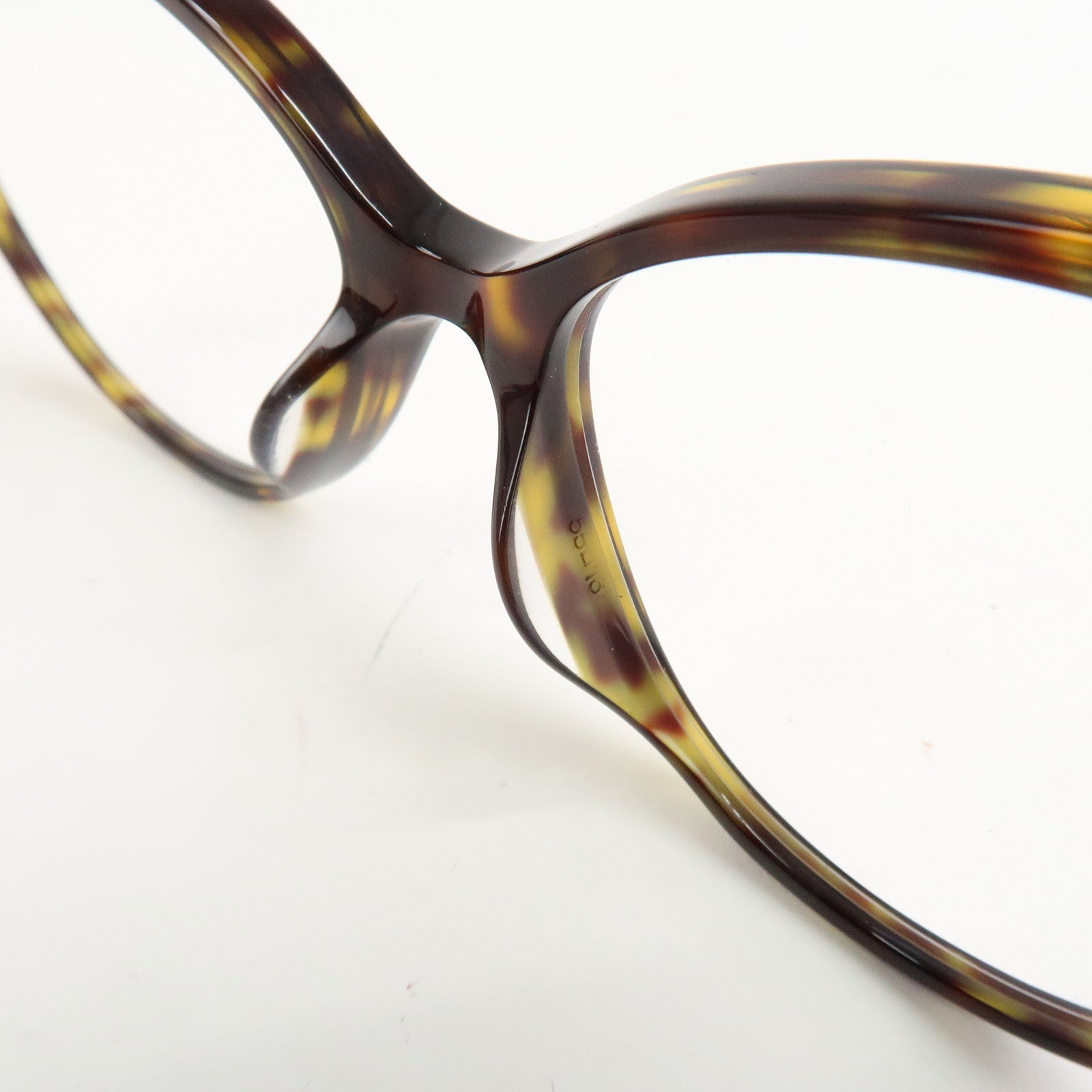 CHANEL Plastic Coco Mark Sunglasses 55□16 Brown Gold Hardware 3457A Used