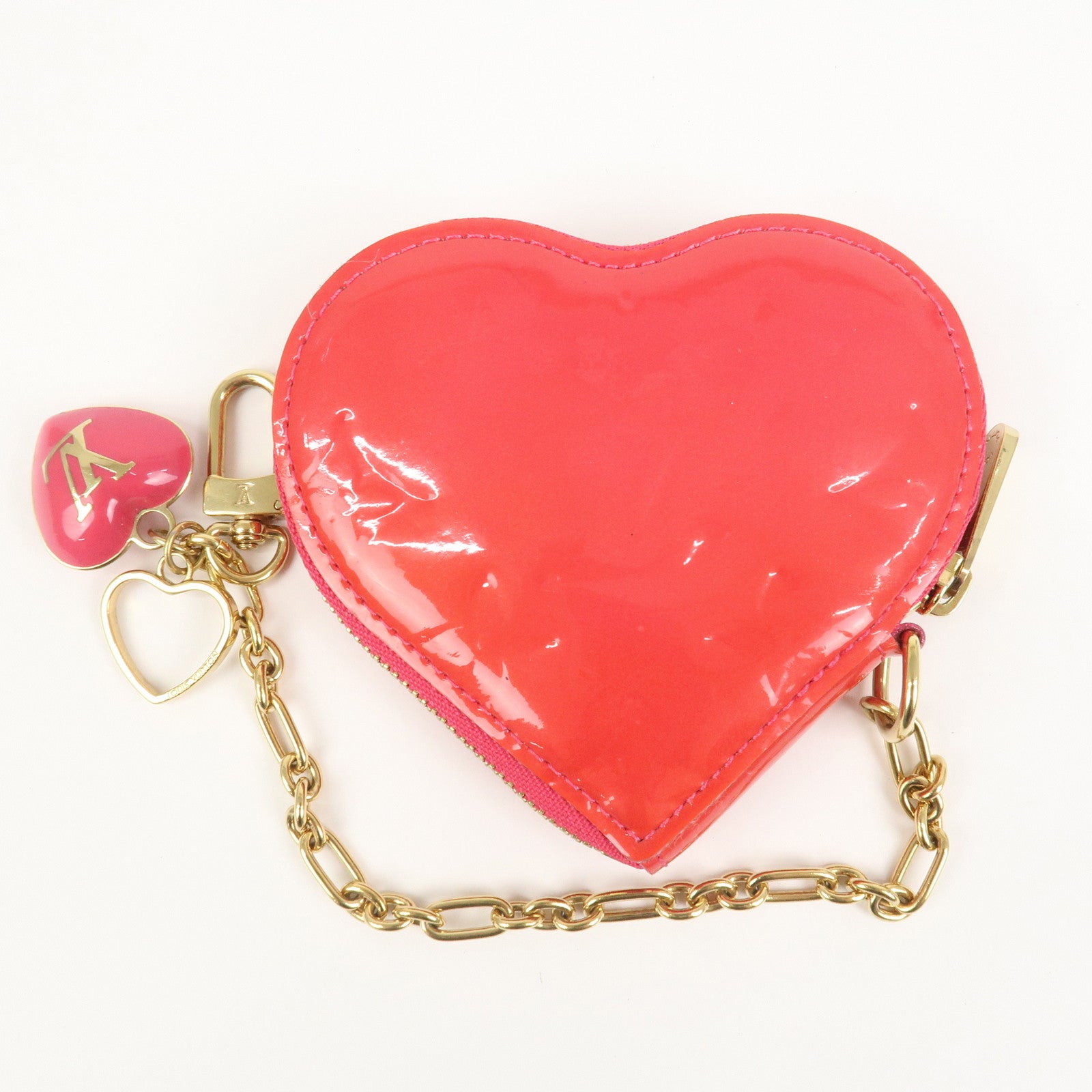 Louis Vuitton Monogram Vernis Porte Monnaie Coeur Coin Case M93657