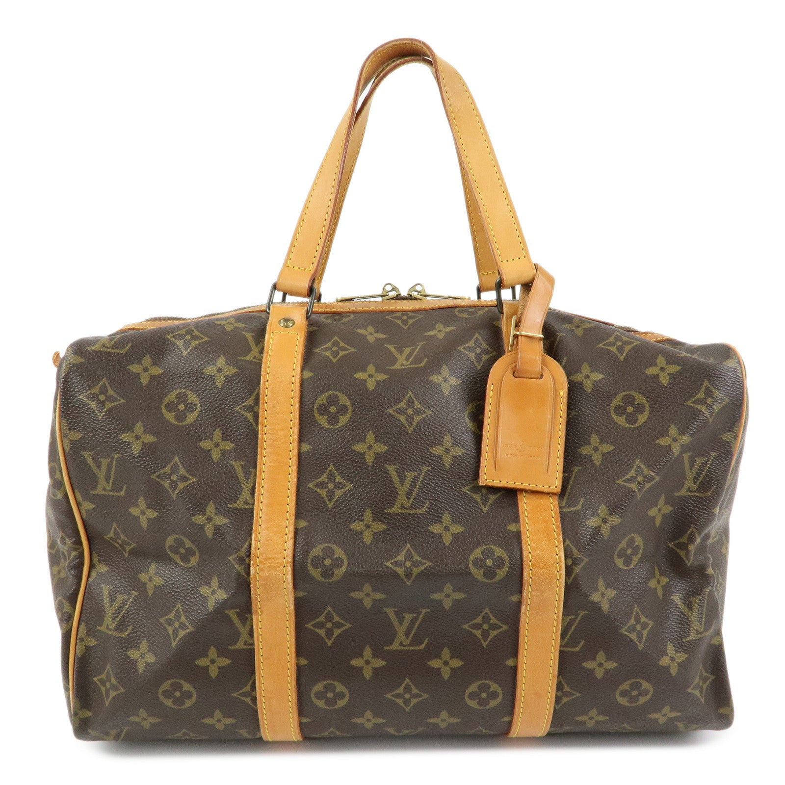 Louis Vuitton Monogram Sac Souple 35 Boston Bag Brown M41626