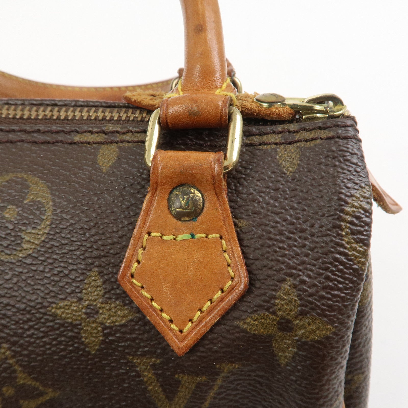 Louis Vuitton Monogram Mini Speedy Hand Bag Brown M41534