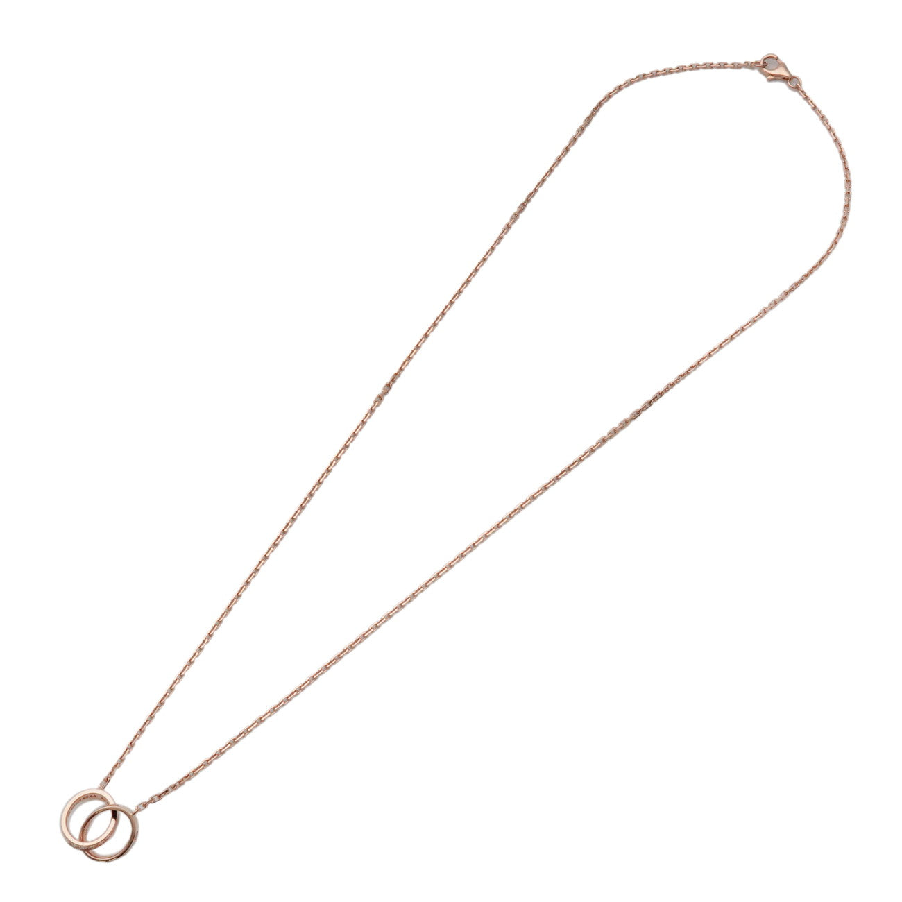 Cartier Baby Love Diamond Necklace K18 750PG Rose Gold