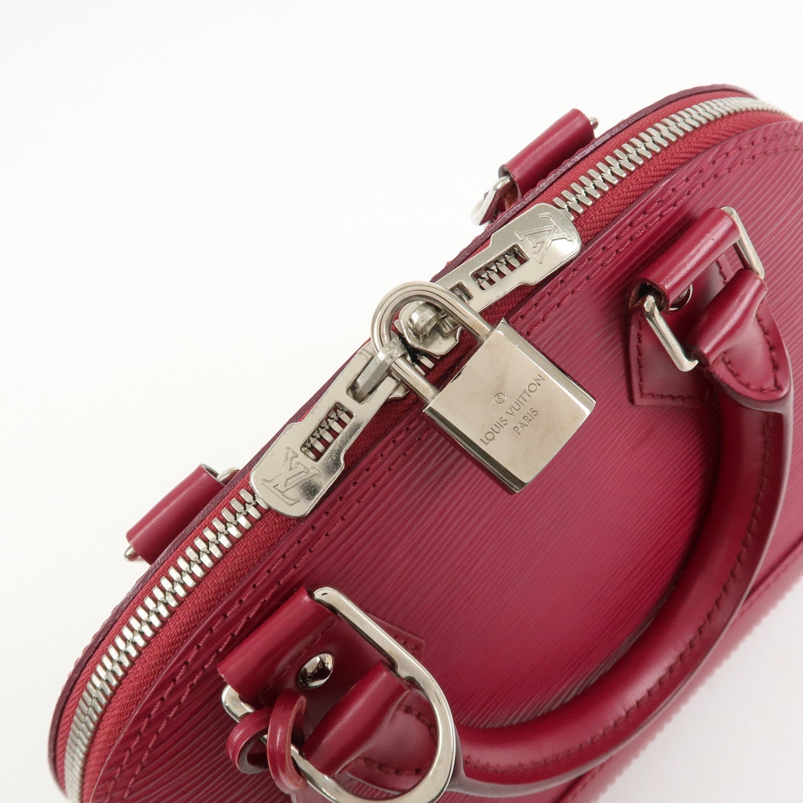 Louis Vuitton Epi Alma BB Hand Bag Shoulder Bag Fuchsia M40851