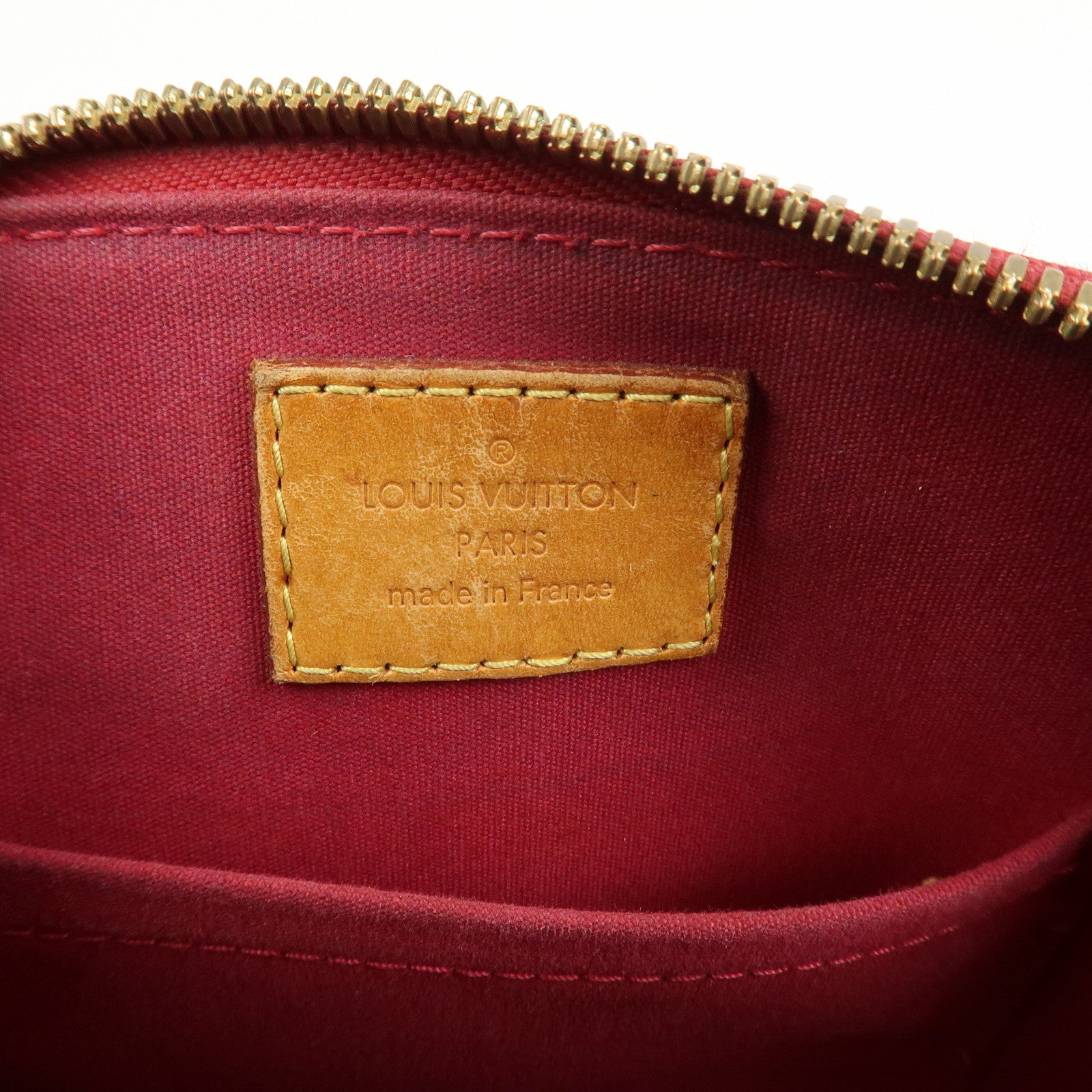 Louis Vuitton Monogram Vernis Alma BB 2Way Bag Red M91606