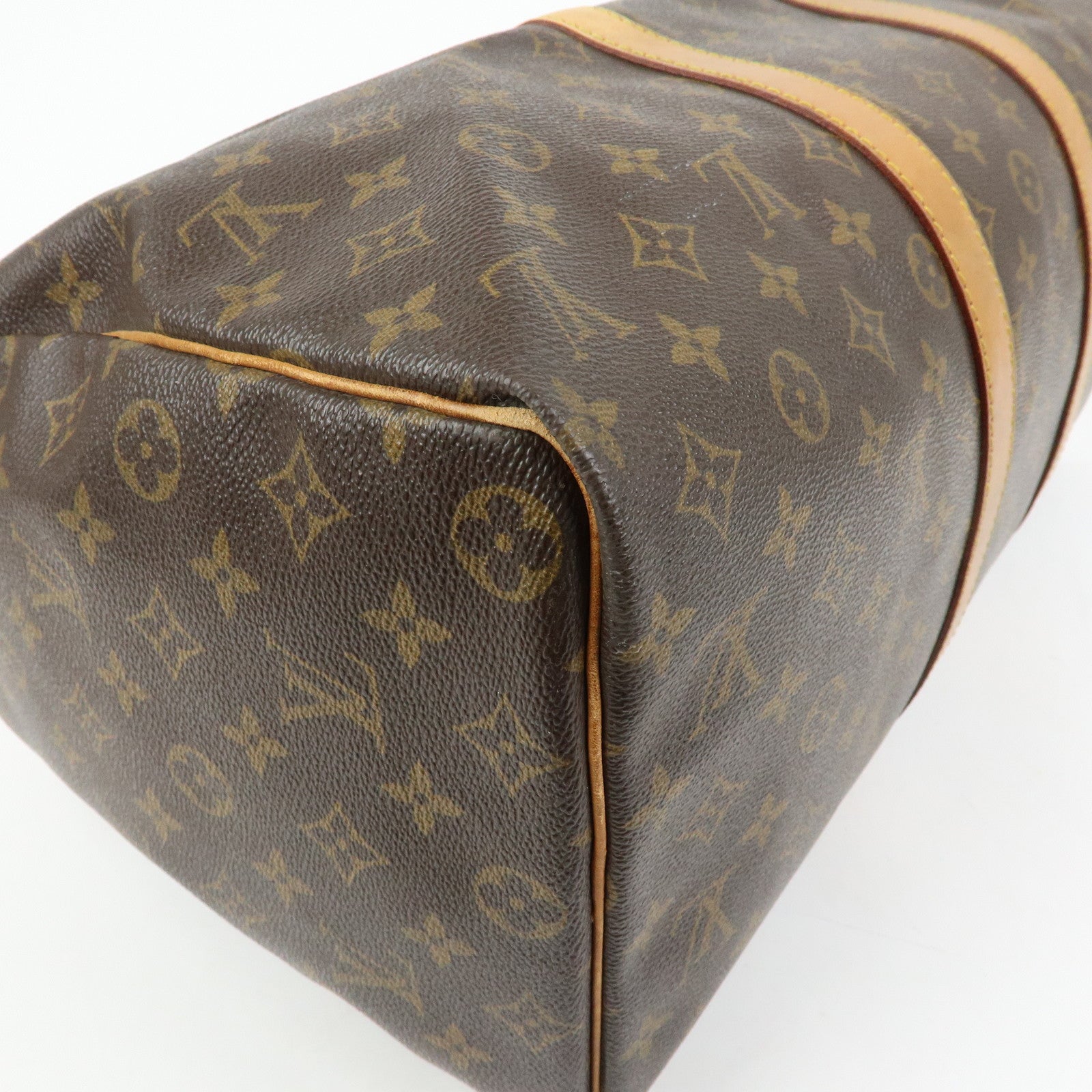 Louis Vuitton Monogram Keep All 45 Boston Bag Brown M41428