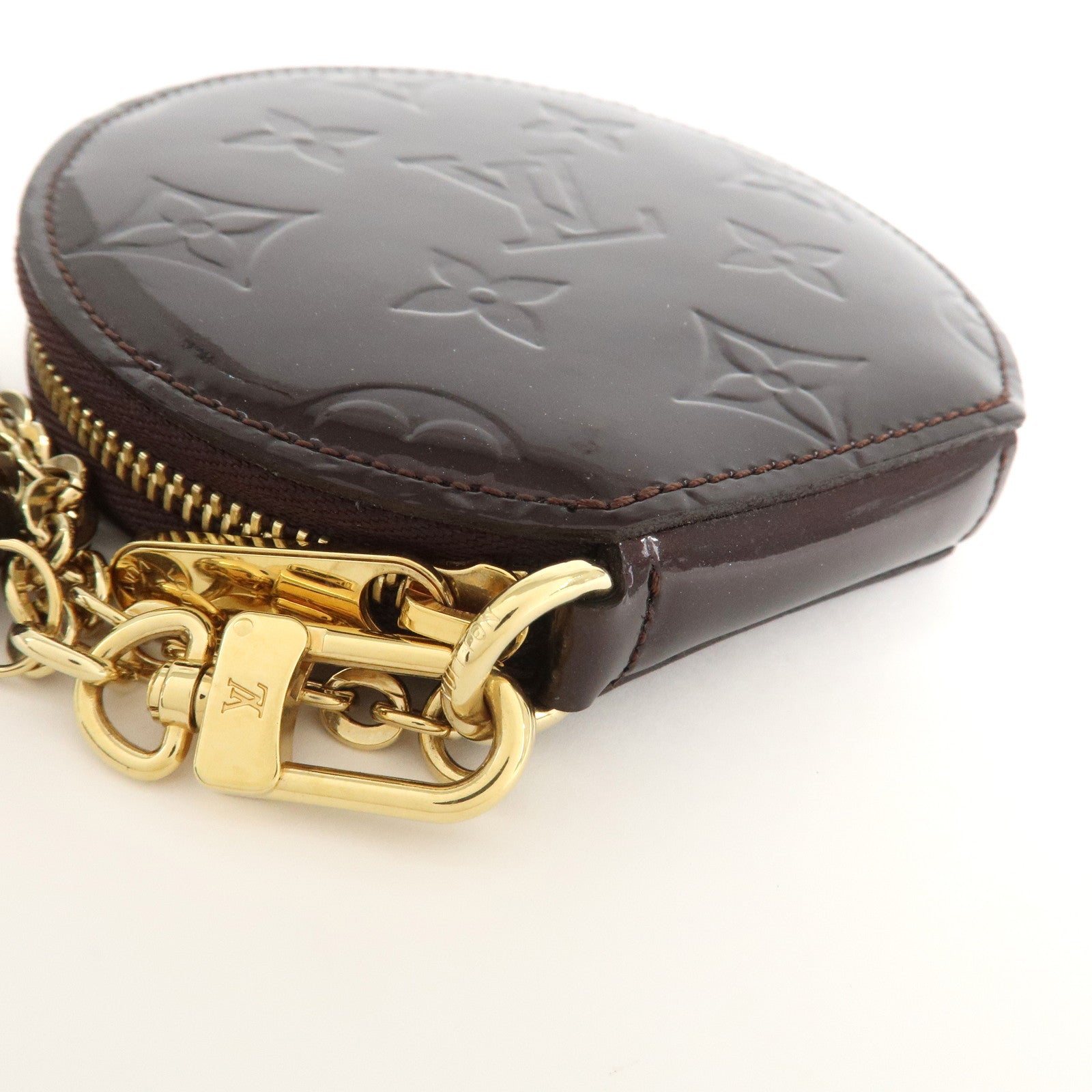 Louis Vuitton Vernis Leather Porte Monnaie Chapeau Coin Case M91413 Used