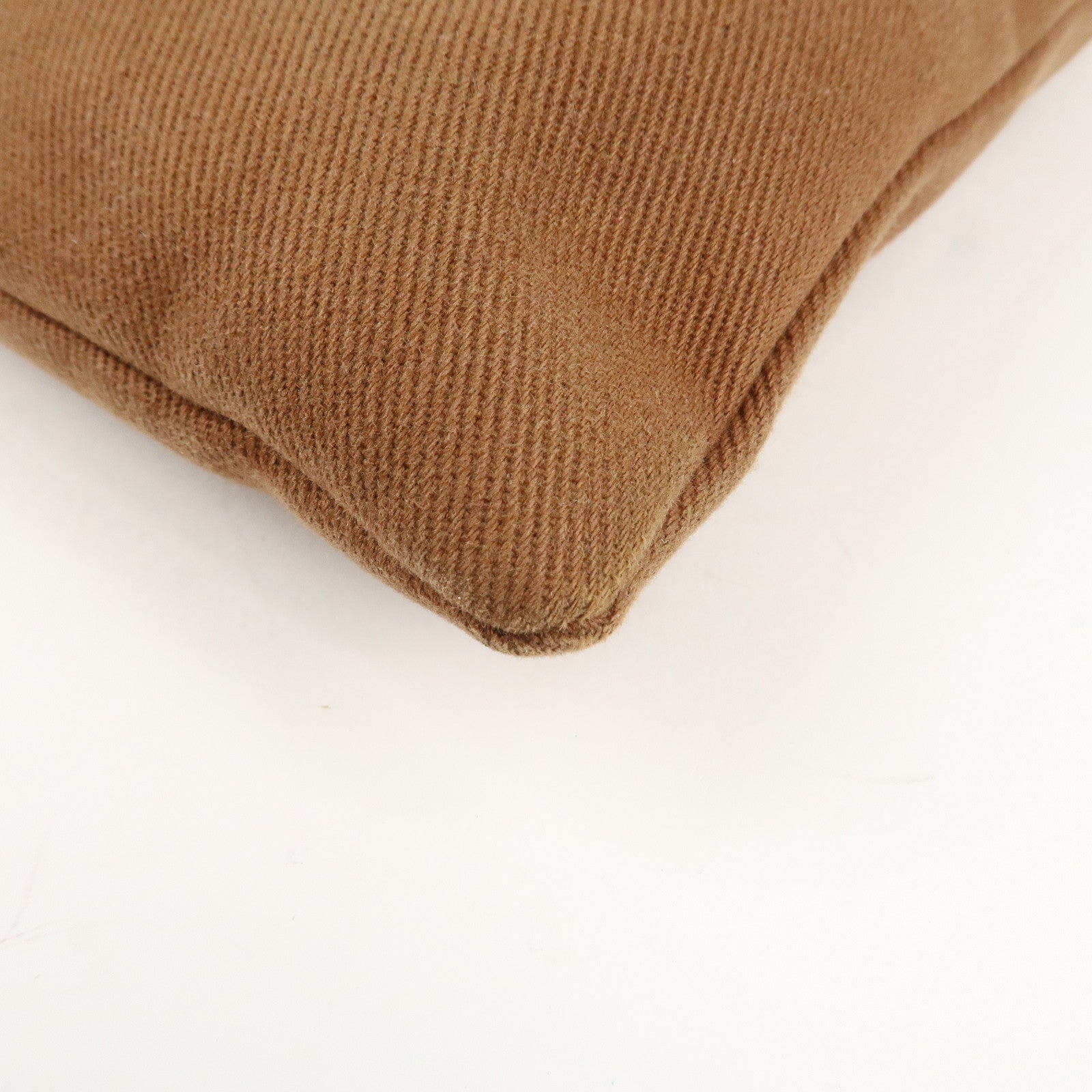 Saint Laurent Velour Canvas Leather Kahara Tote bag Shoulder Bag Brown Used