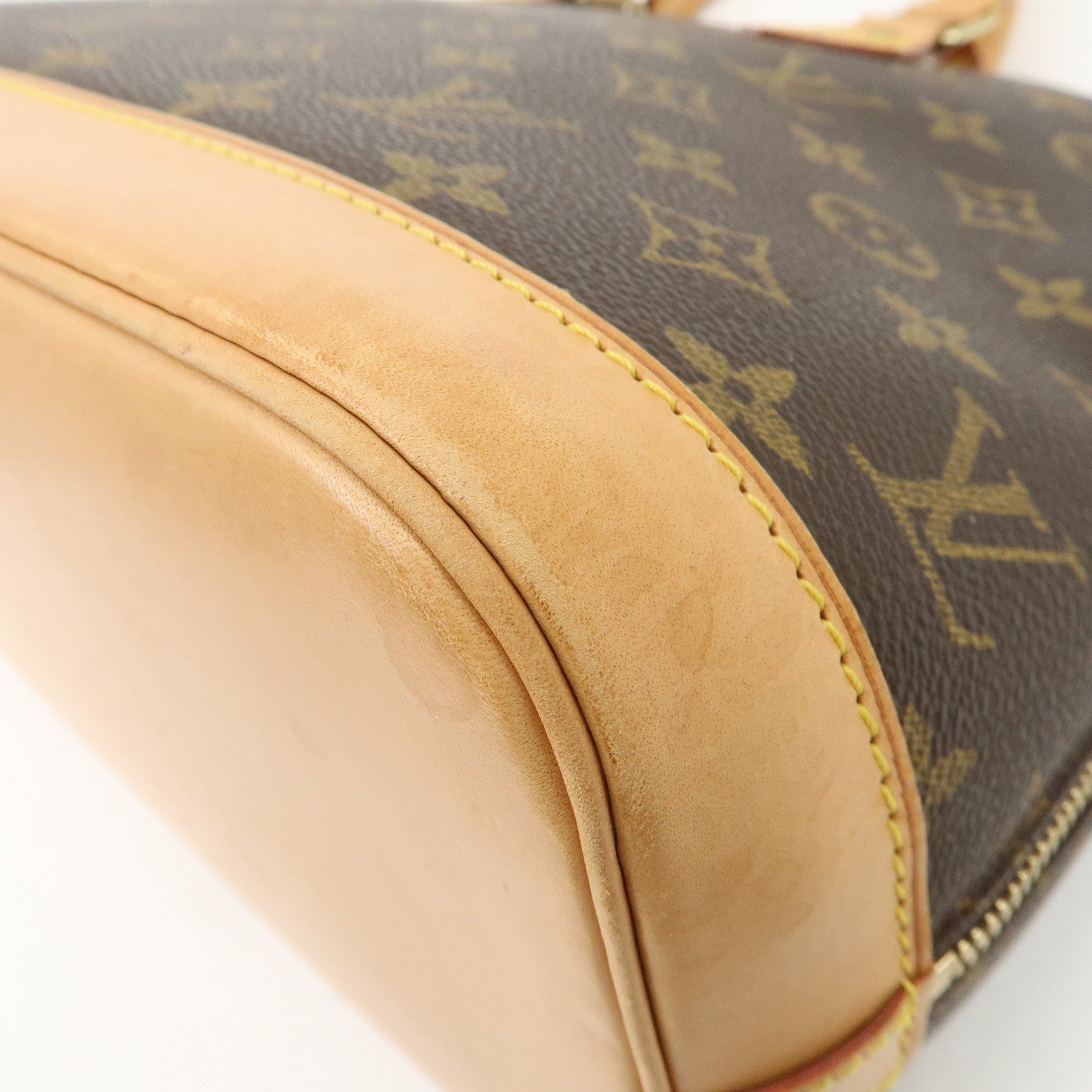 Louis Vuitton Monogram Alma Hand Bag Brown M51130