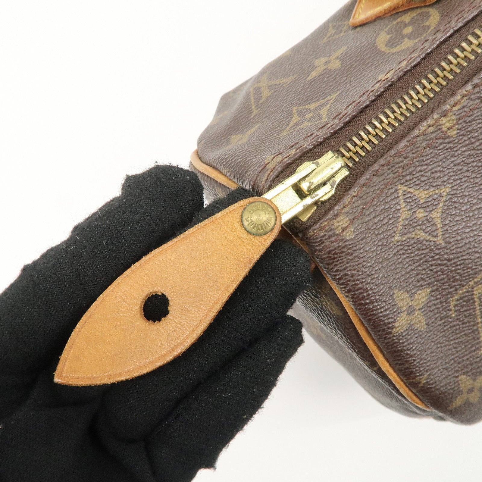 Louis Vuitton Monogram Speedy 30 Hand Bag Boston Bag M41526 Used