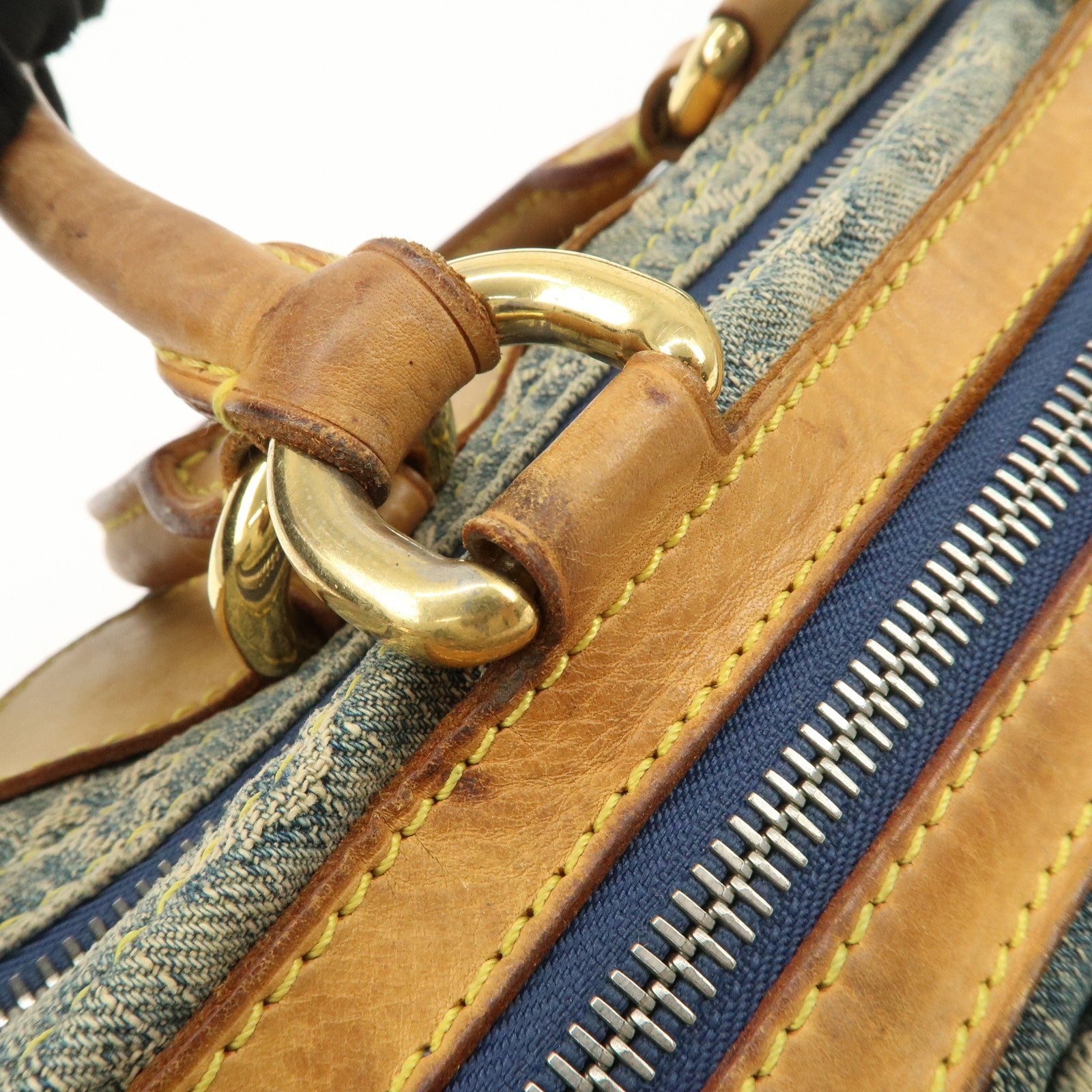 Louis Vuitton Monogram Denim Neo Speedy Boston Bag Blue M95019