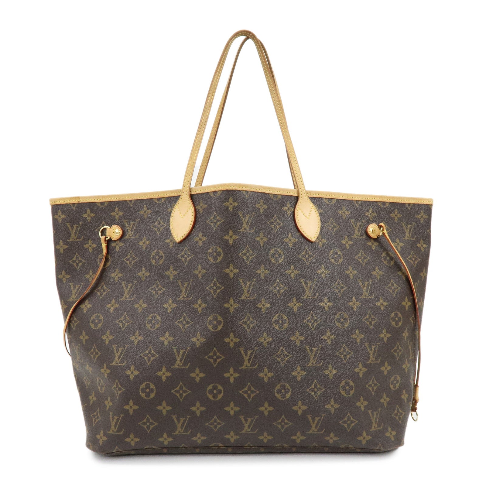 Louis Vuitton Monogram Neverfull GM Tote Bag Hand Bag Brown M40157