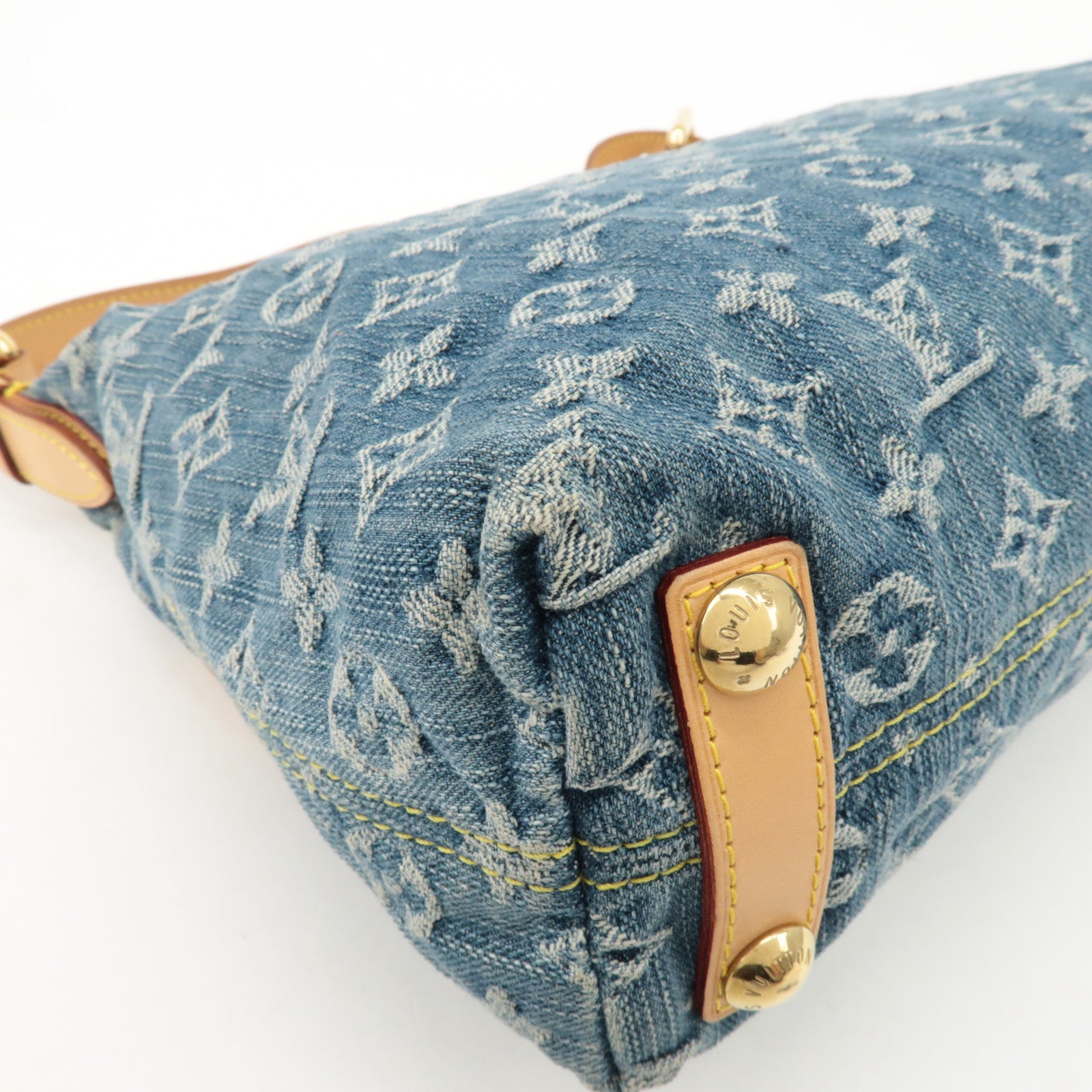 Louis Vuitton Monogram Denim Baggy PM 2Way Bag Shoulder Bag M95049 Used