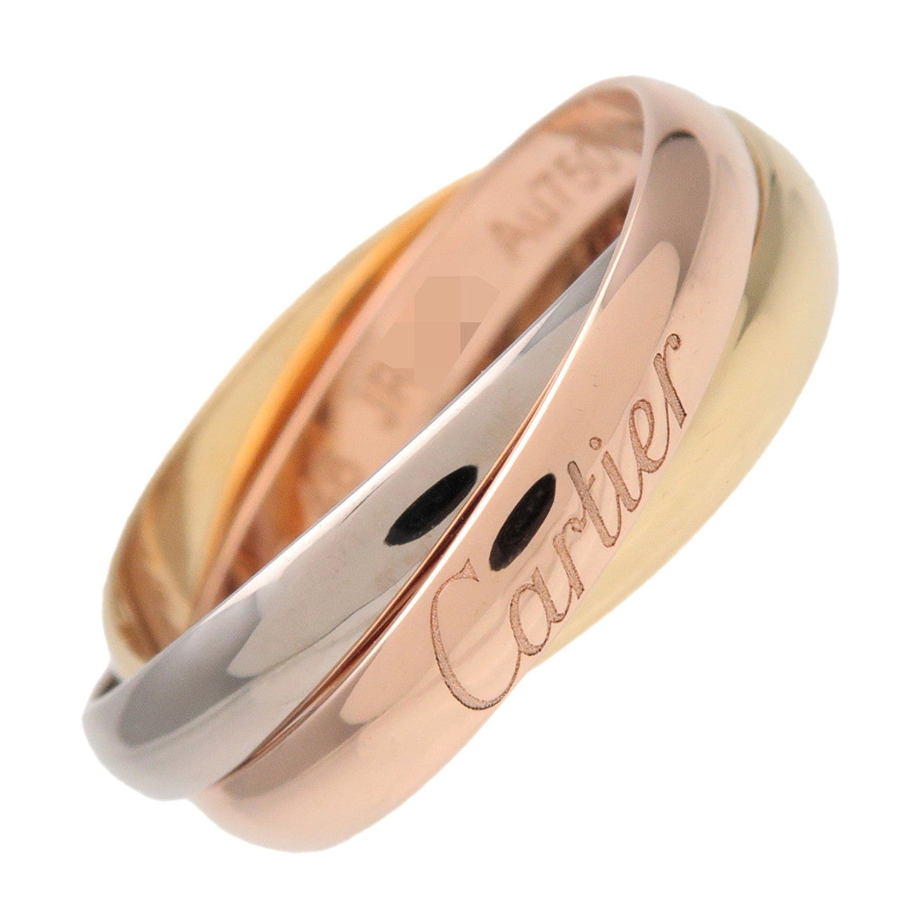 Cartier Trinity Ring SM K18 750YG/WG/PG #46 US4 EU46 HK8