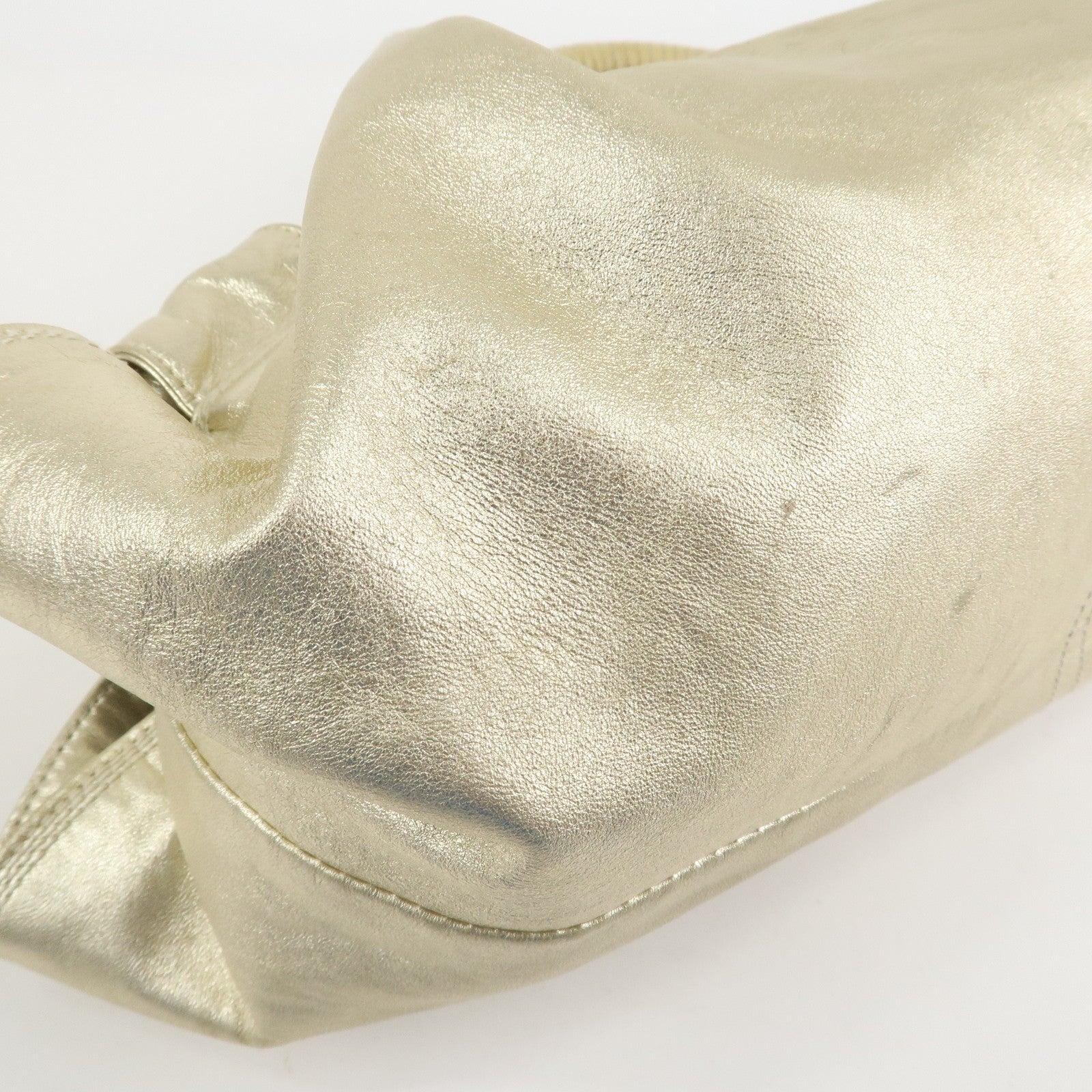 LOEWE Anagram Leather Nappa Aire Hand Bag Tote Bag Gold