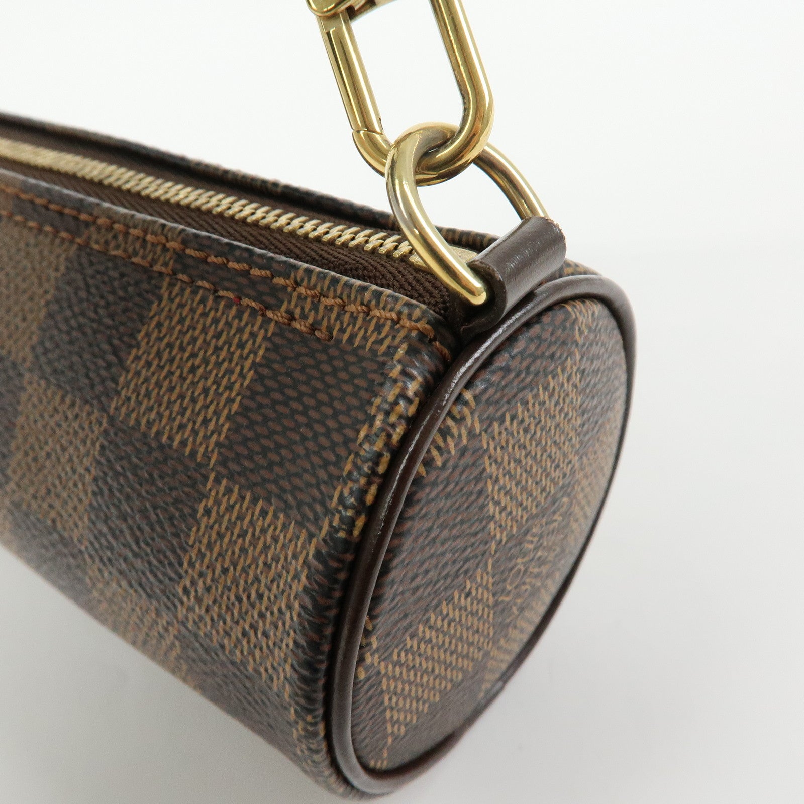 Louis Vuitton Damier Ebene Mini Pouch for Papillon Bag Brown