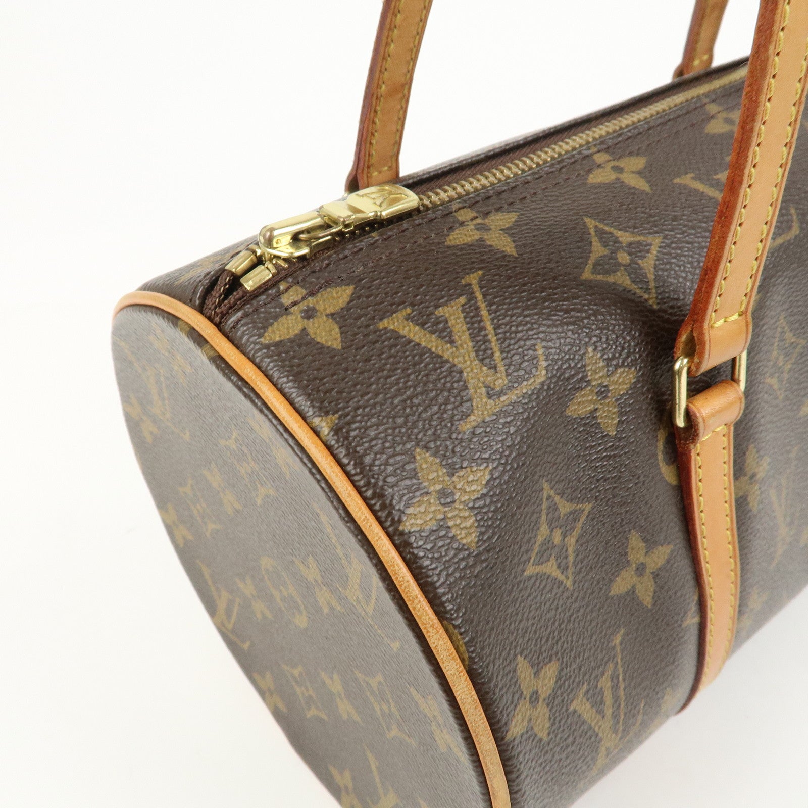 Louis Vuitton Monogram Papillon 30 Hand Bag Brown M51365