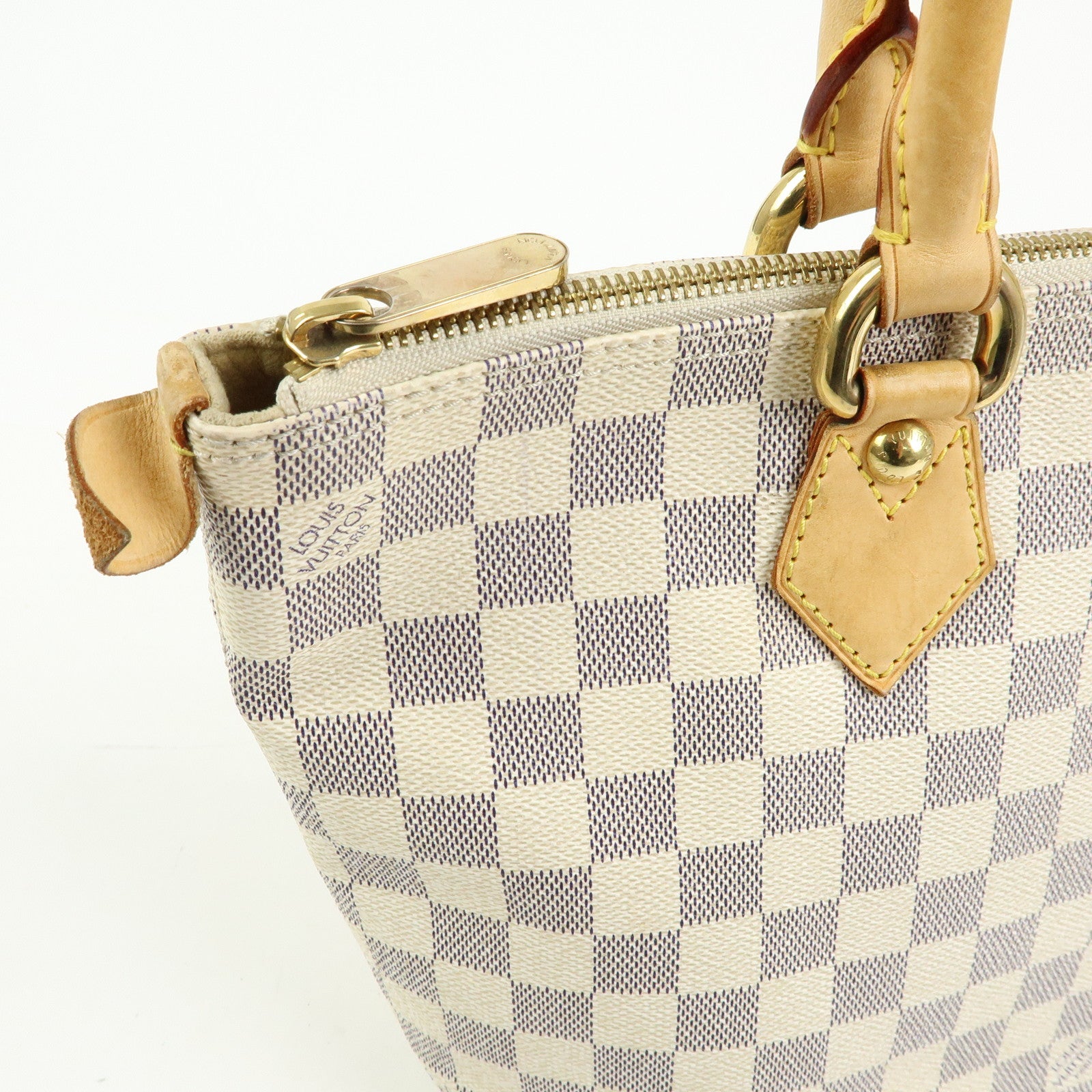 Louis Vuitton Damier Azur Saleya PM Tote Bag Hand Bag N51186