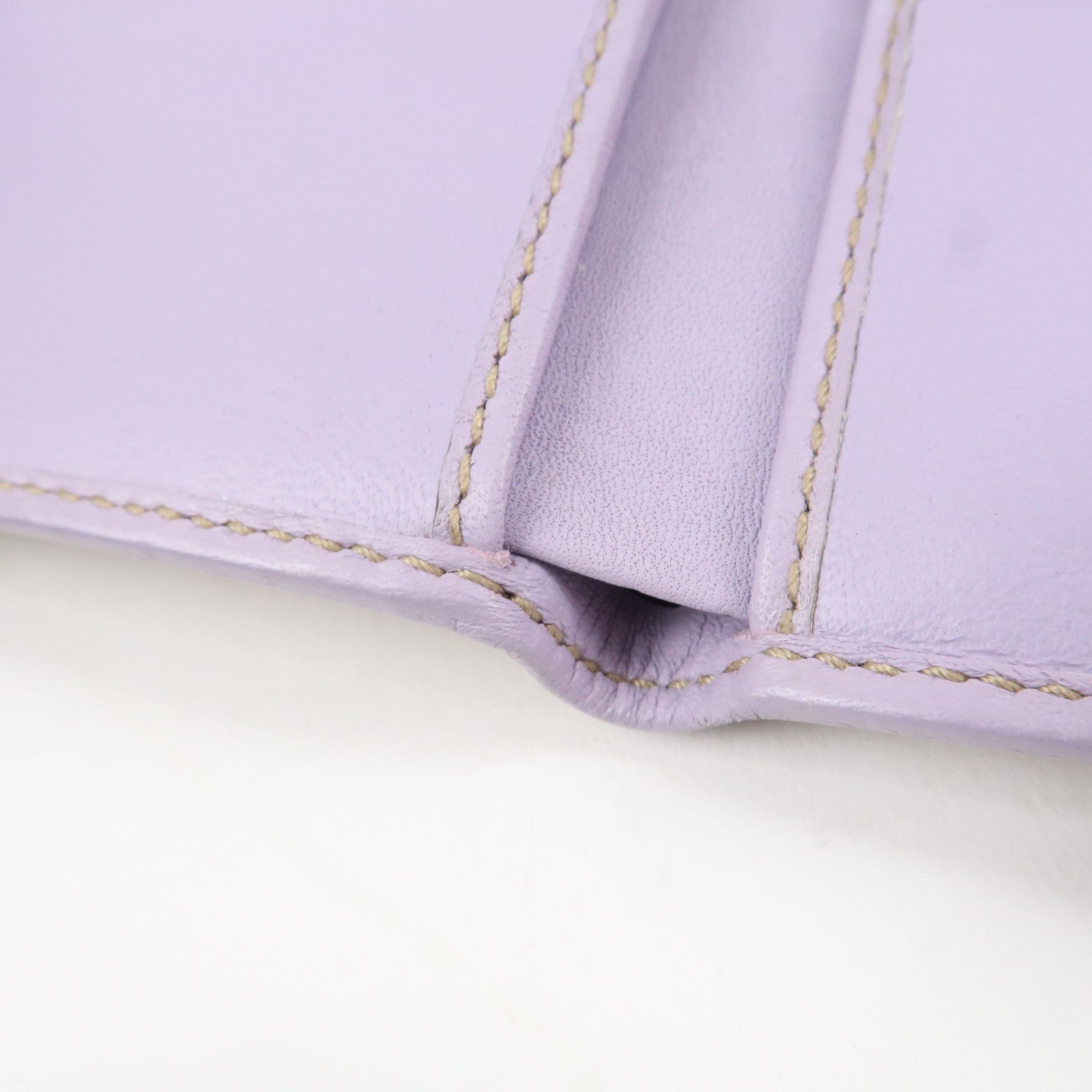 GUCCI Lovely Heart GG Canvas Leather W Hook Bi-Fold Wallet 203549 Used